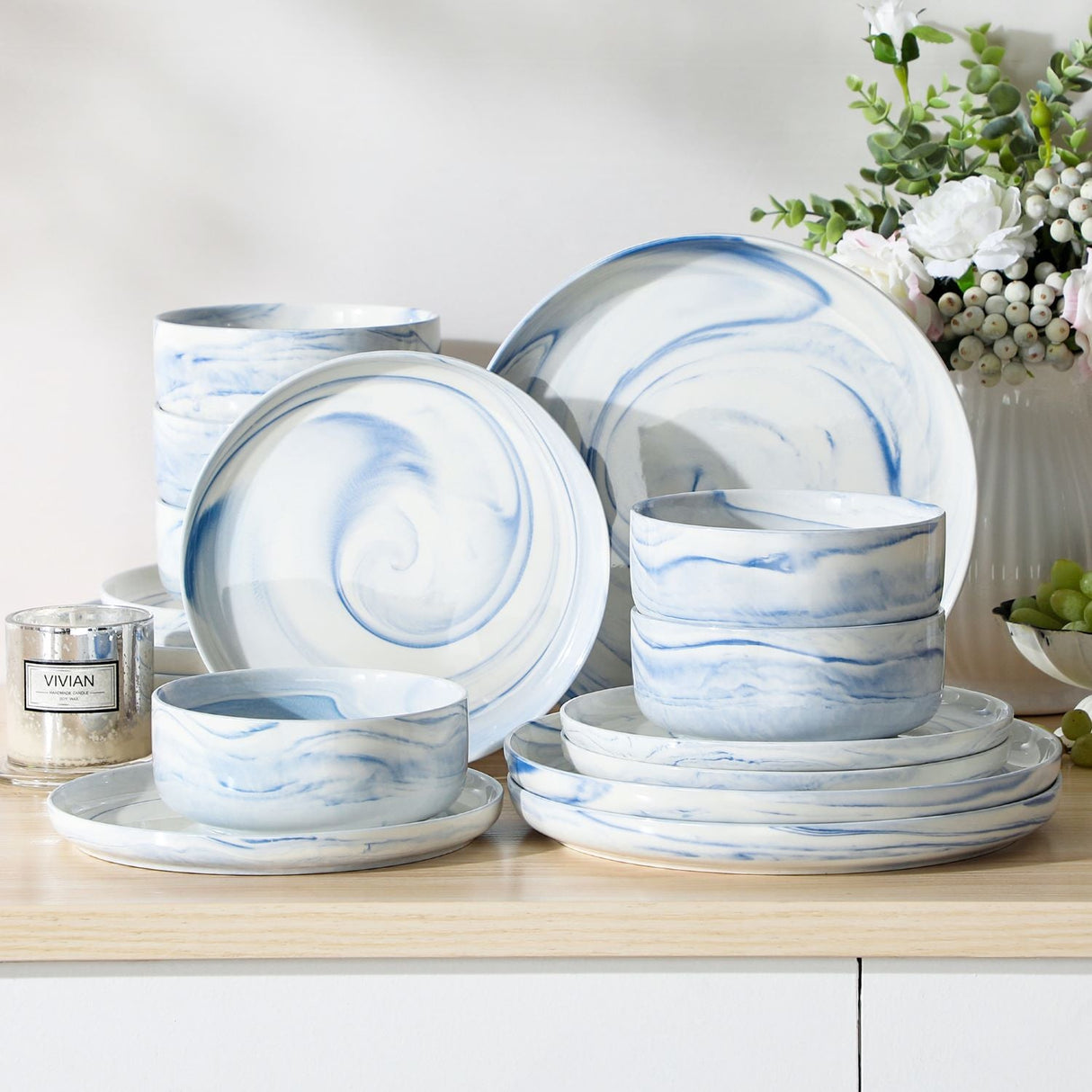 Luna 18 Piece Dinnerware Set for 6