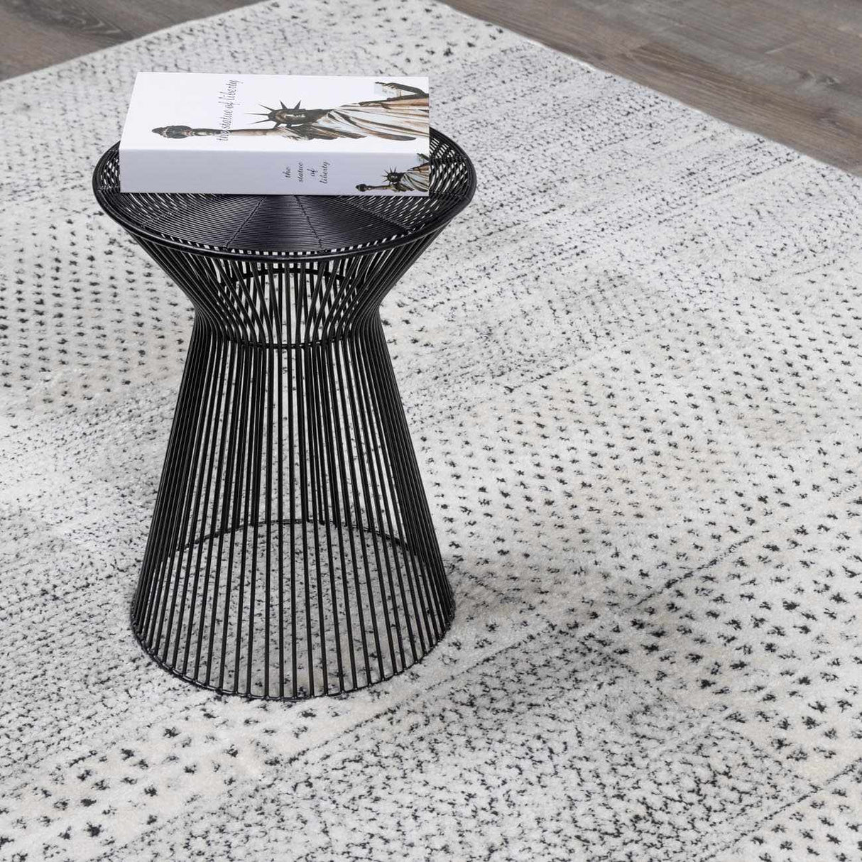 Modern Scandi High Pile Ivory Architect III Area Rug