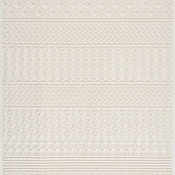 Drago White Washable Area Rug