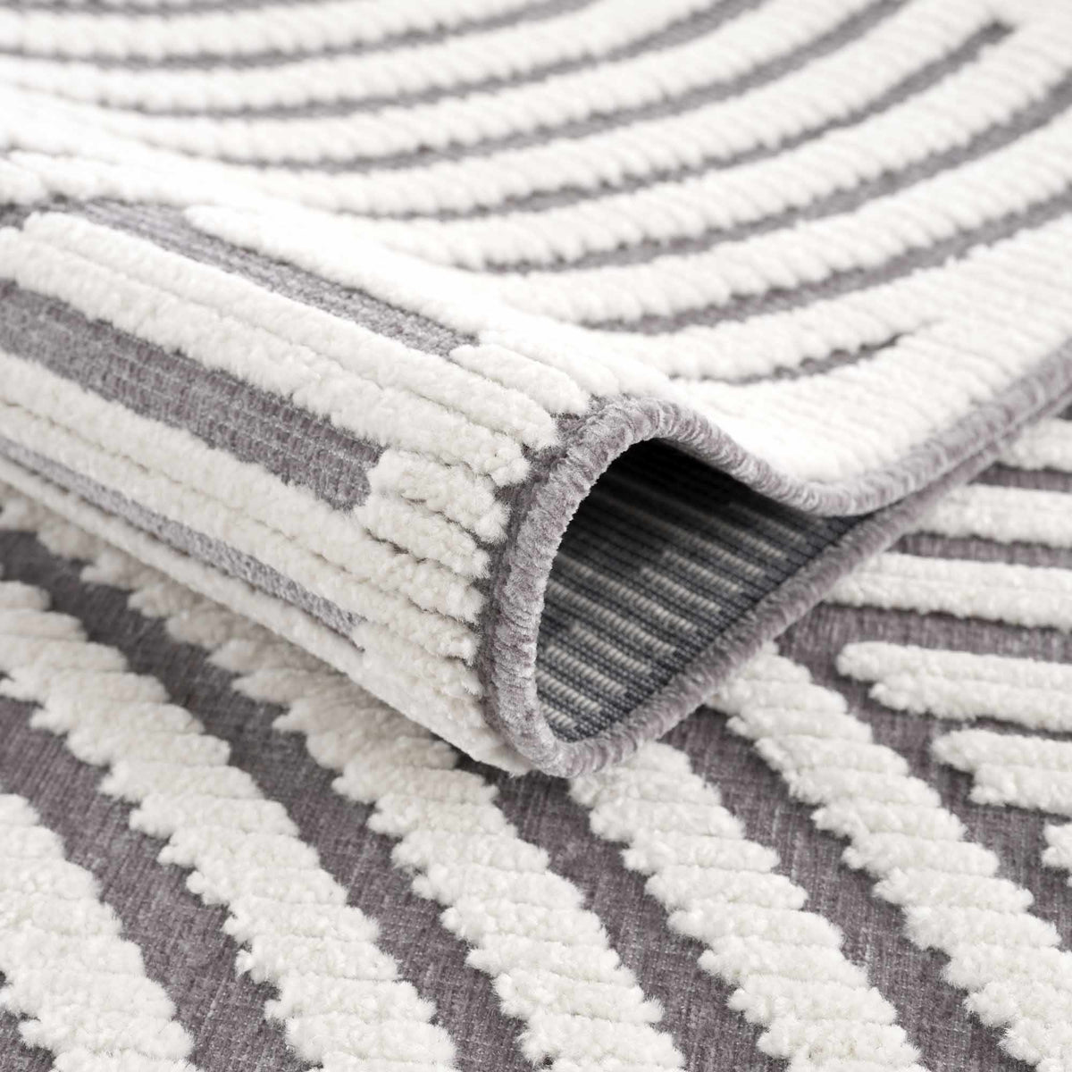 Boutique Rugs Deron Gray Rainbow Washable Rug - view 9