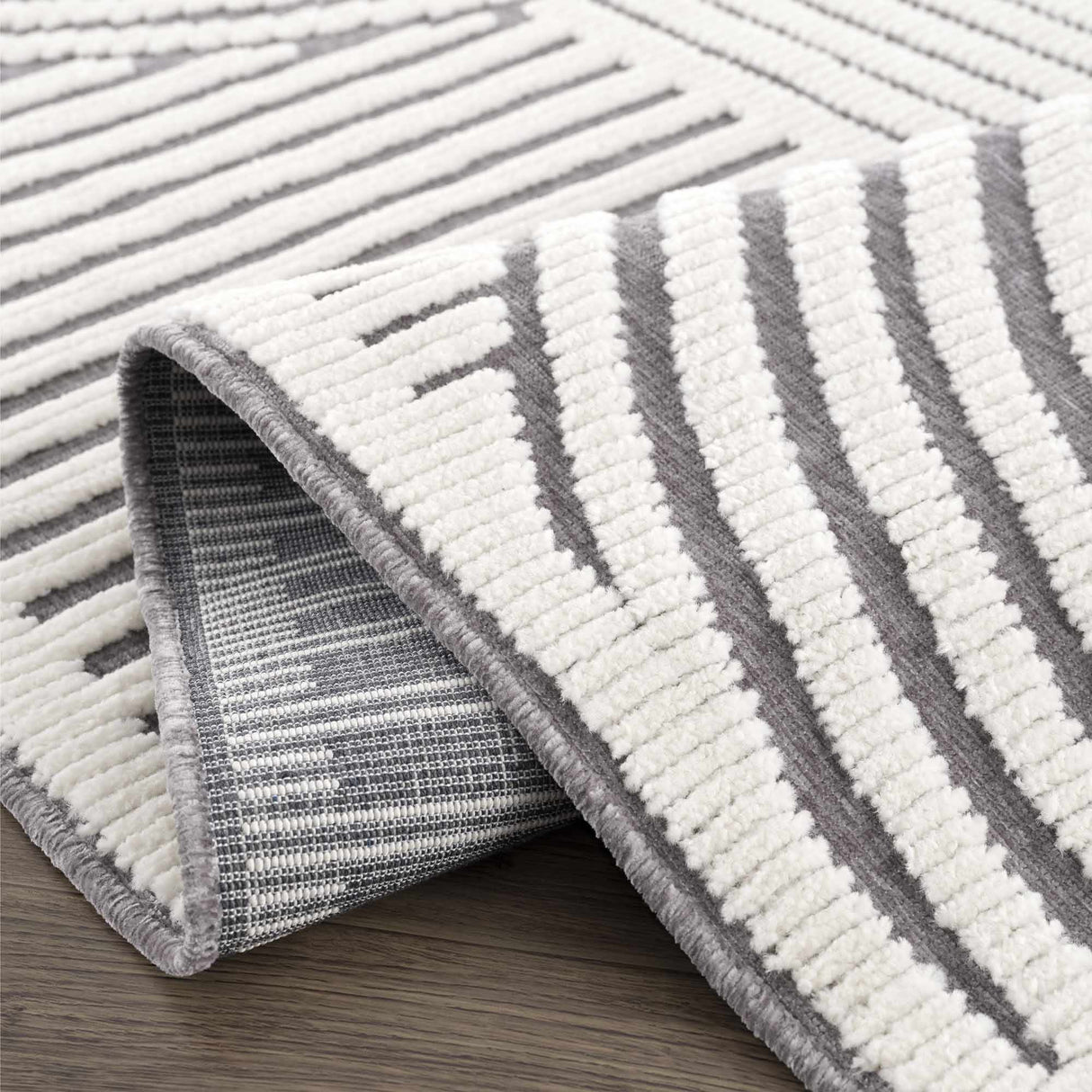 Boutique Rugs Deron Gray Rainbow Washable Rug - view 8