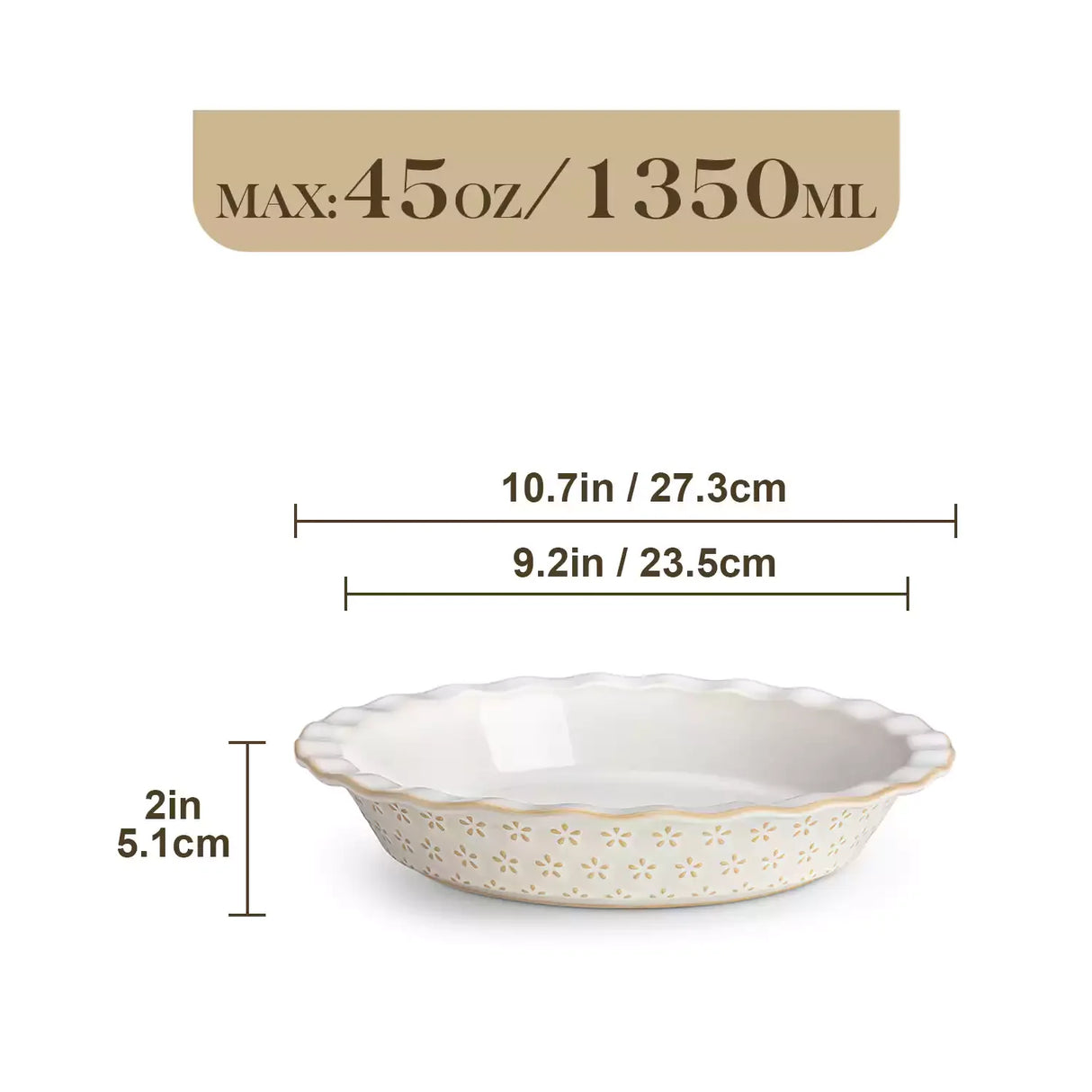 Lydia Fluted Pie Pan