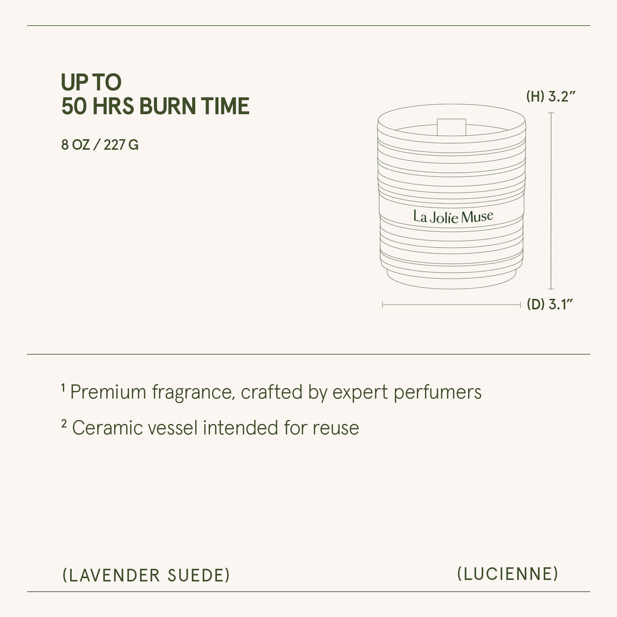 Lucienne - Lavender Suede Candle