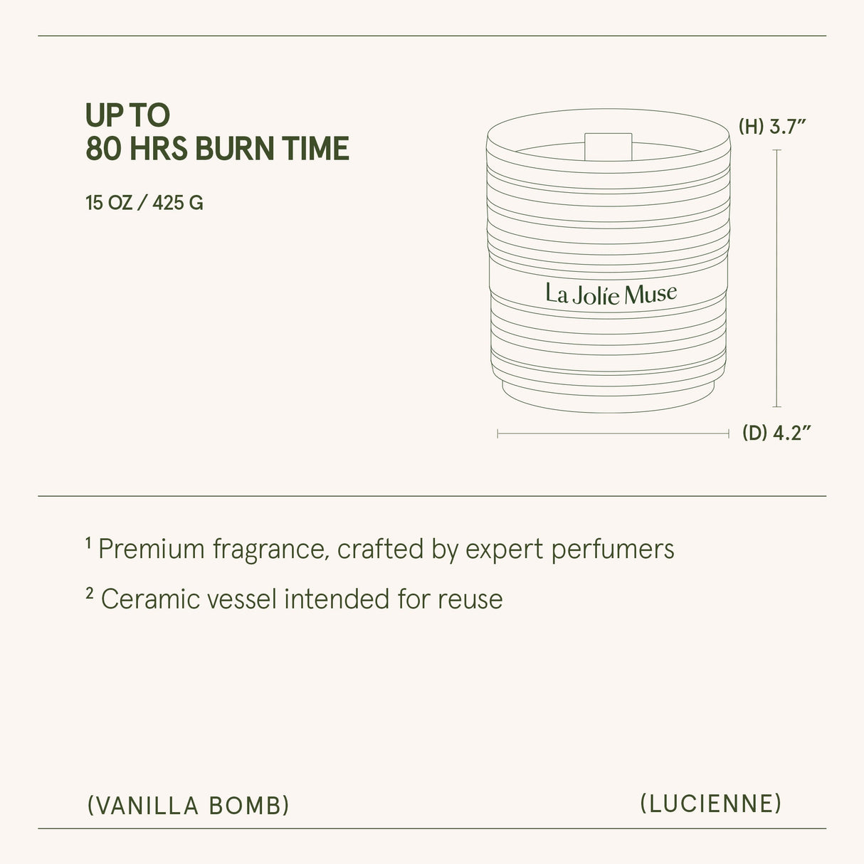 Lucienne - Vanilla Bomb Candle