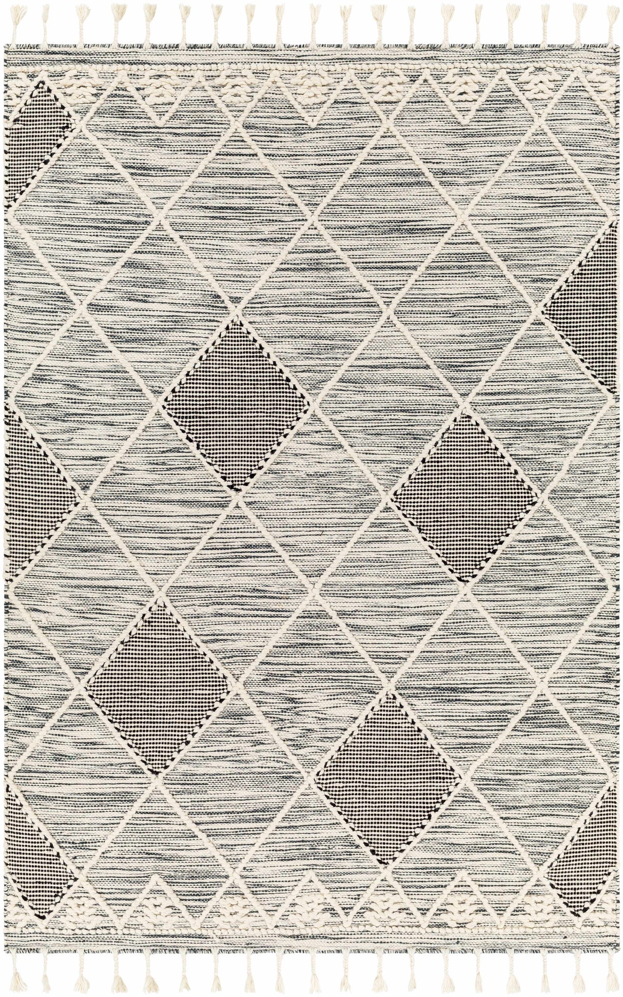 Mabua Tasseled Jute&Wool Rug - Clearance