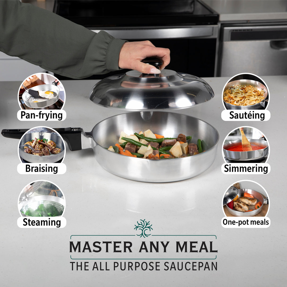 10 Inch Sauté Pan with Lid