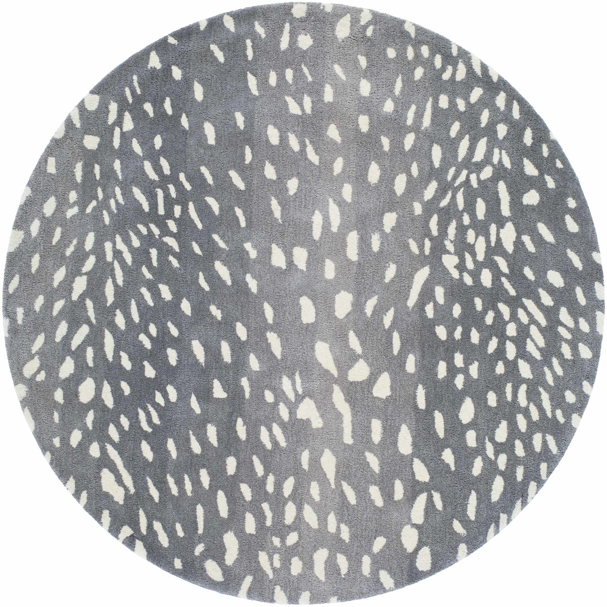 Athena Gray Giraffe Print Wool Rug
