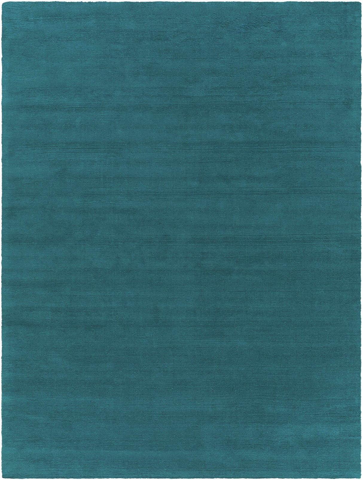 Brockton Solid Teal Wool Rug