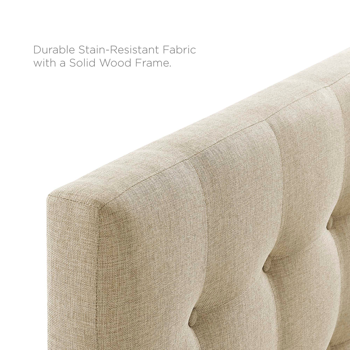 Emily Upholstered Fabric Queen Headboard by Modway