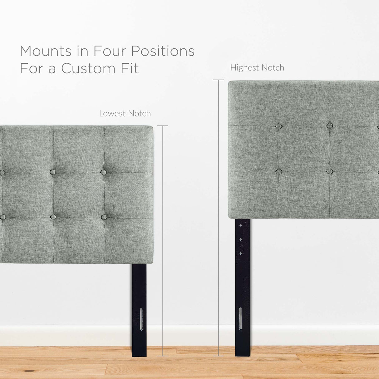 Emily Upholstered Fabric Queen Headboard by Modway