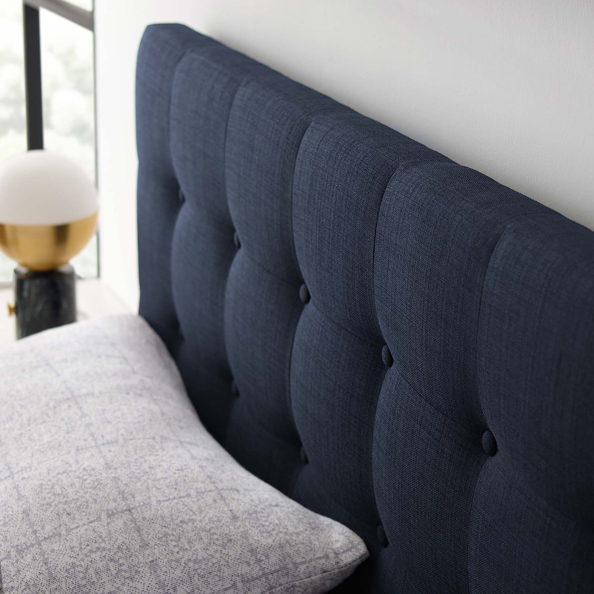Emily Upholstered Fabric Queen Headboard by Modway