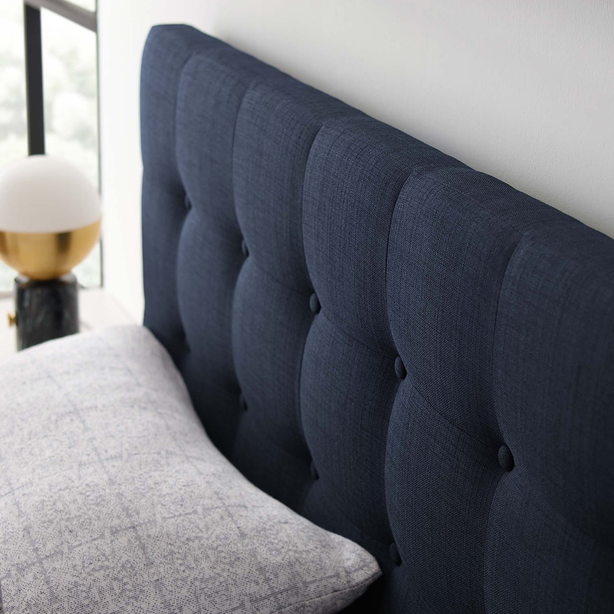 Emily Upholstered Fabric King Headboard by Modway