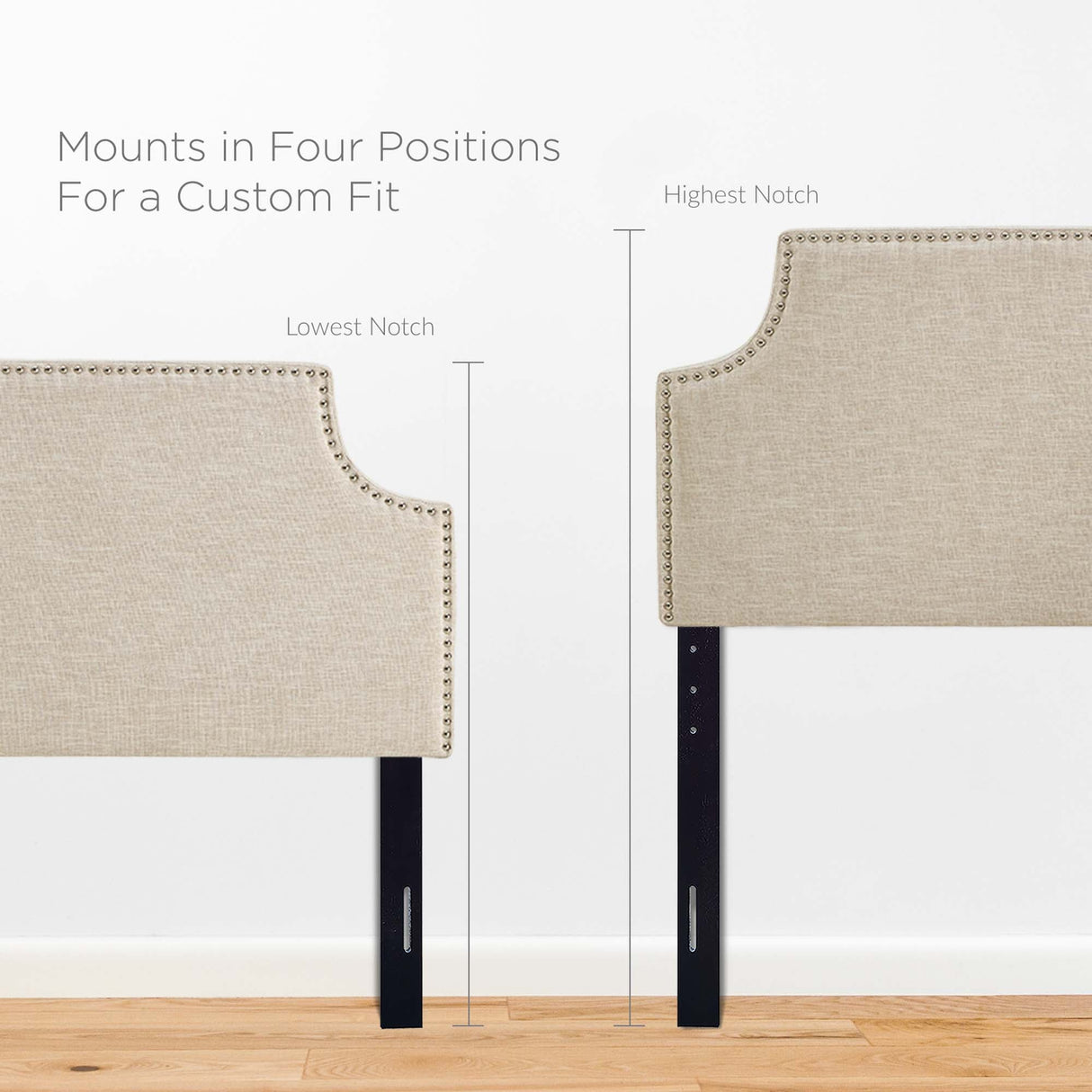 Laura Upholstered Fabric Queen Headboard by Modway