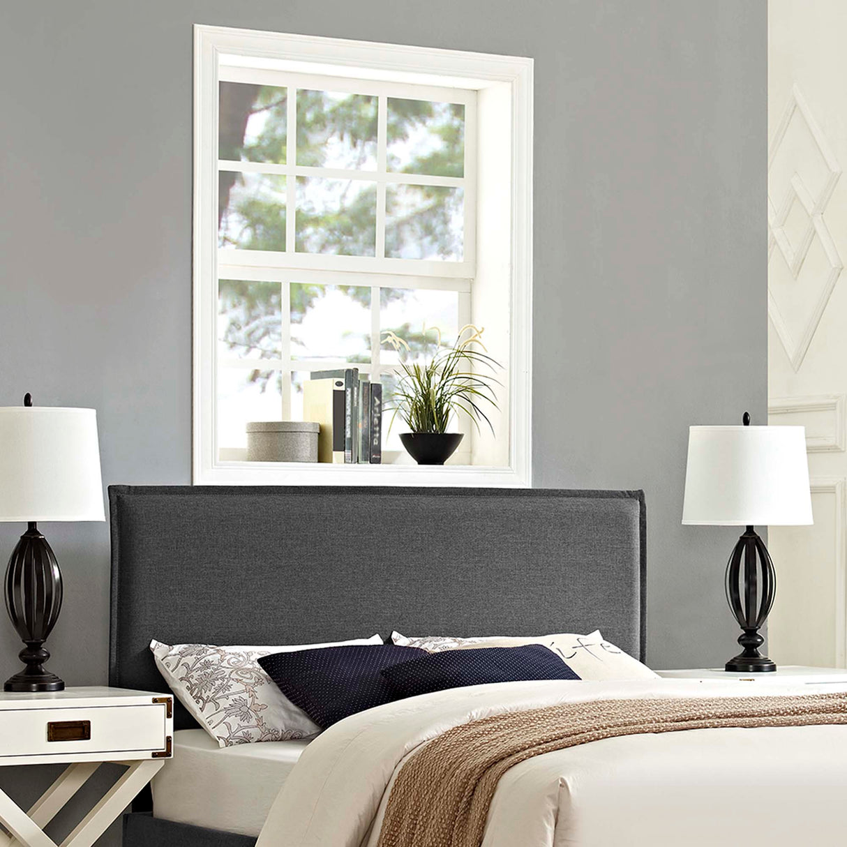 Camille Upholstered Fabric Full Headboard by Modway