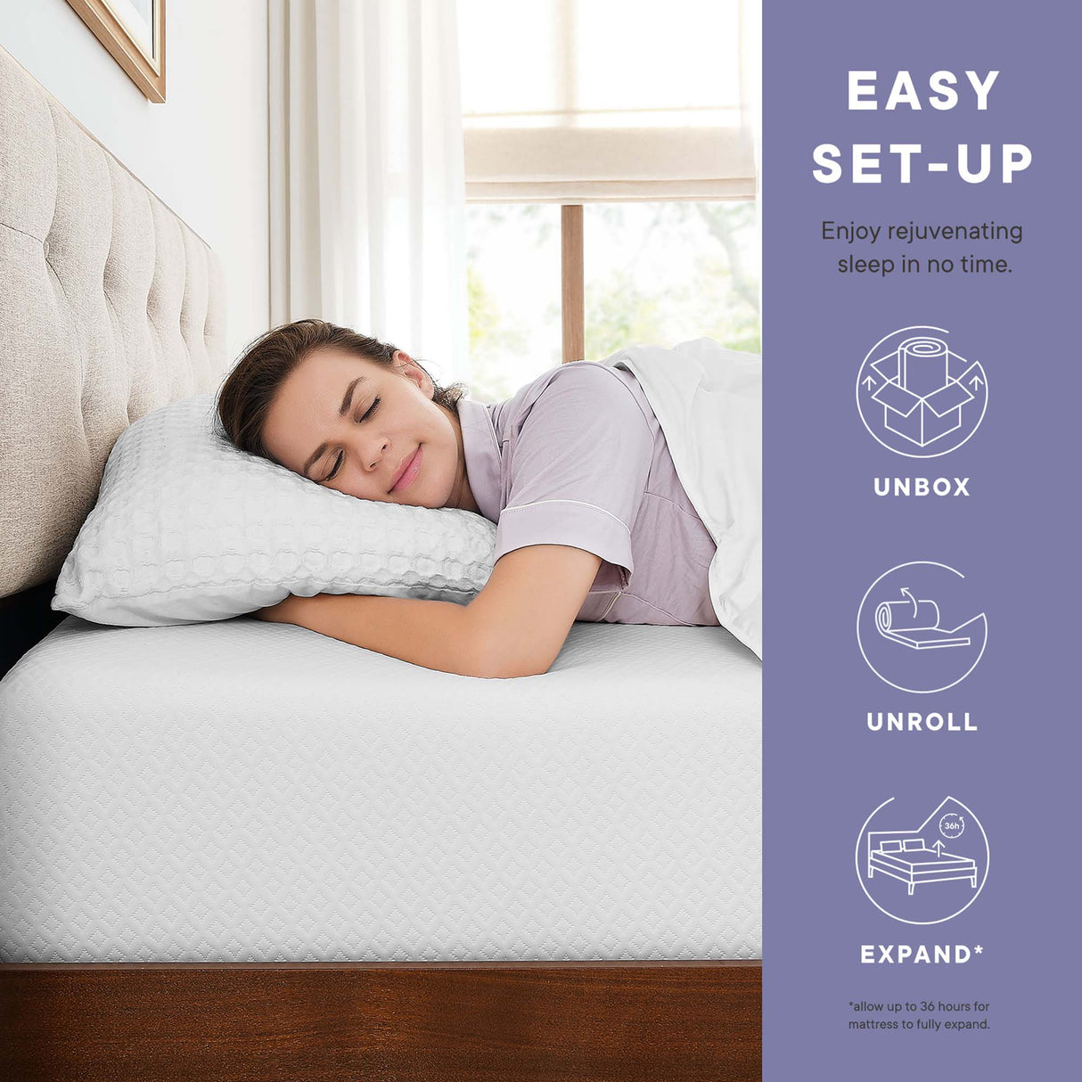 Mila 6" Full XL Mattress by Modway