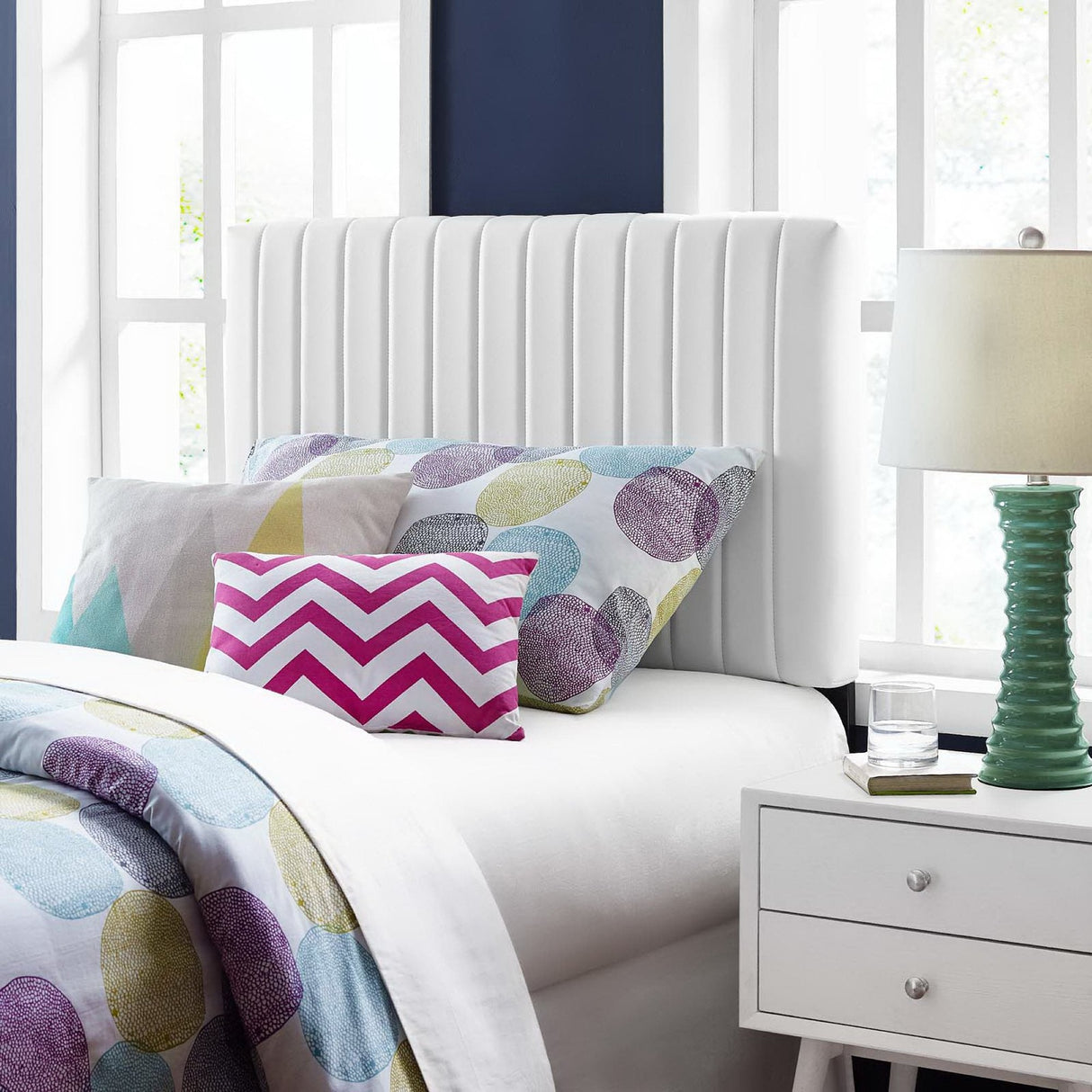 Keira Faux Leather Twin Headboard by Modway