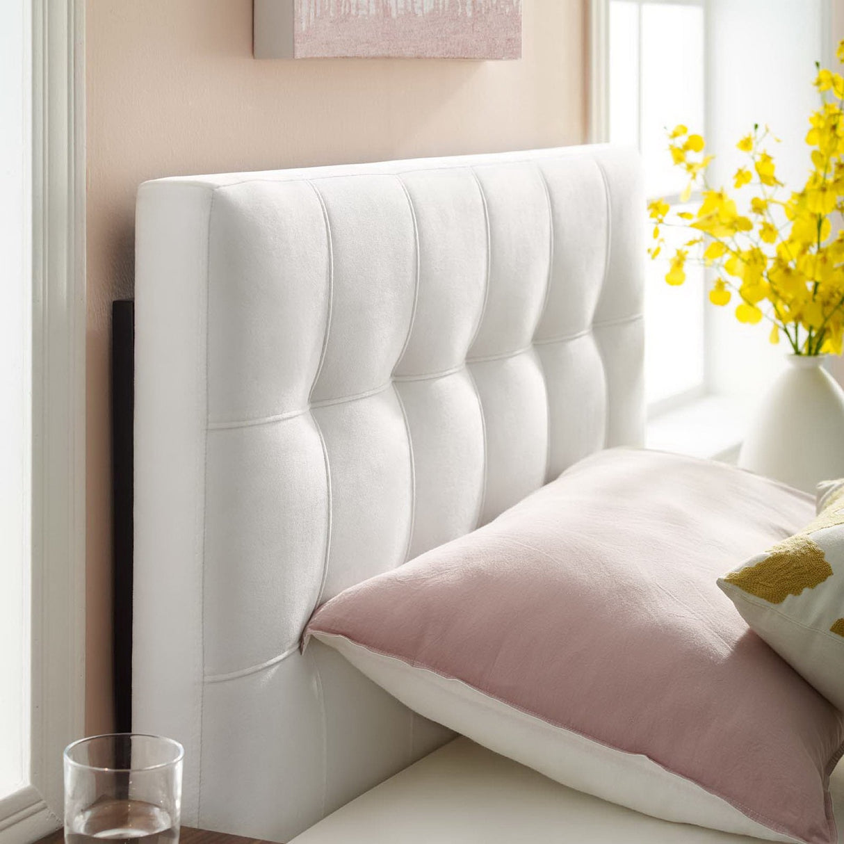 Lily Biscuit Tufted Performance Velvet Twin Headboard by Modway