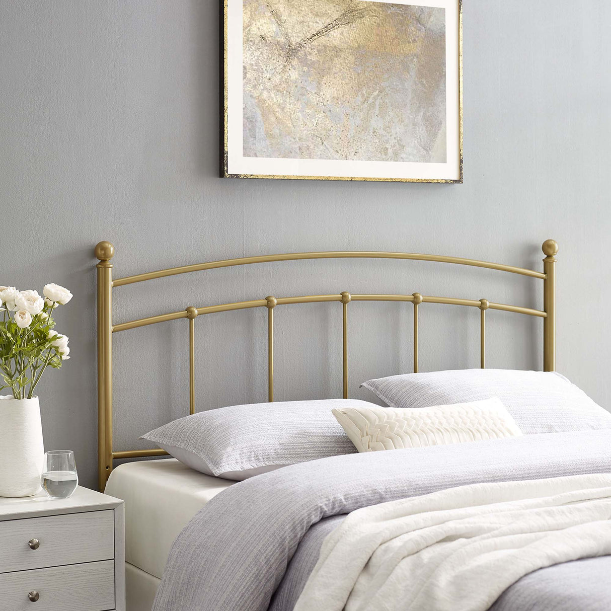 Abigail Metal King Headboard by Modway