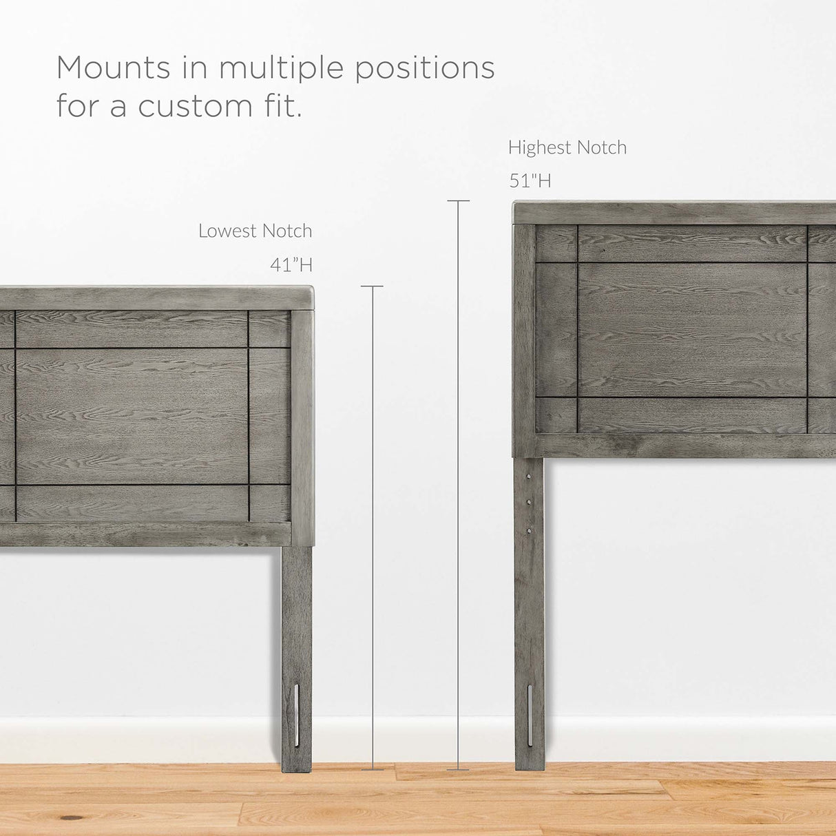 Archie Wood King Headboard by Modway