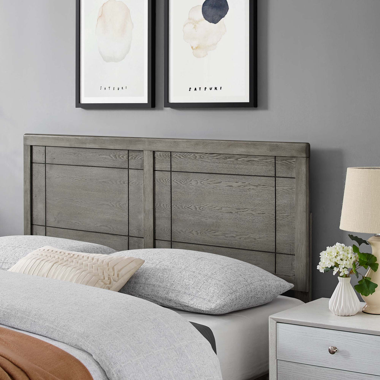 Archie Wood King Headboard by Modway