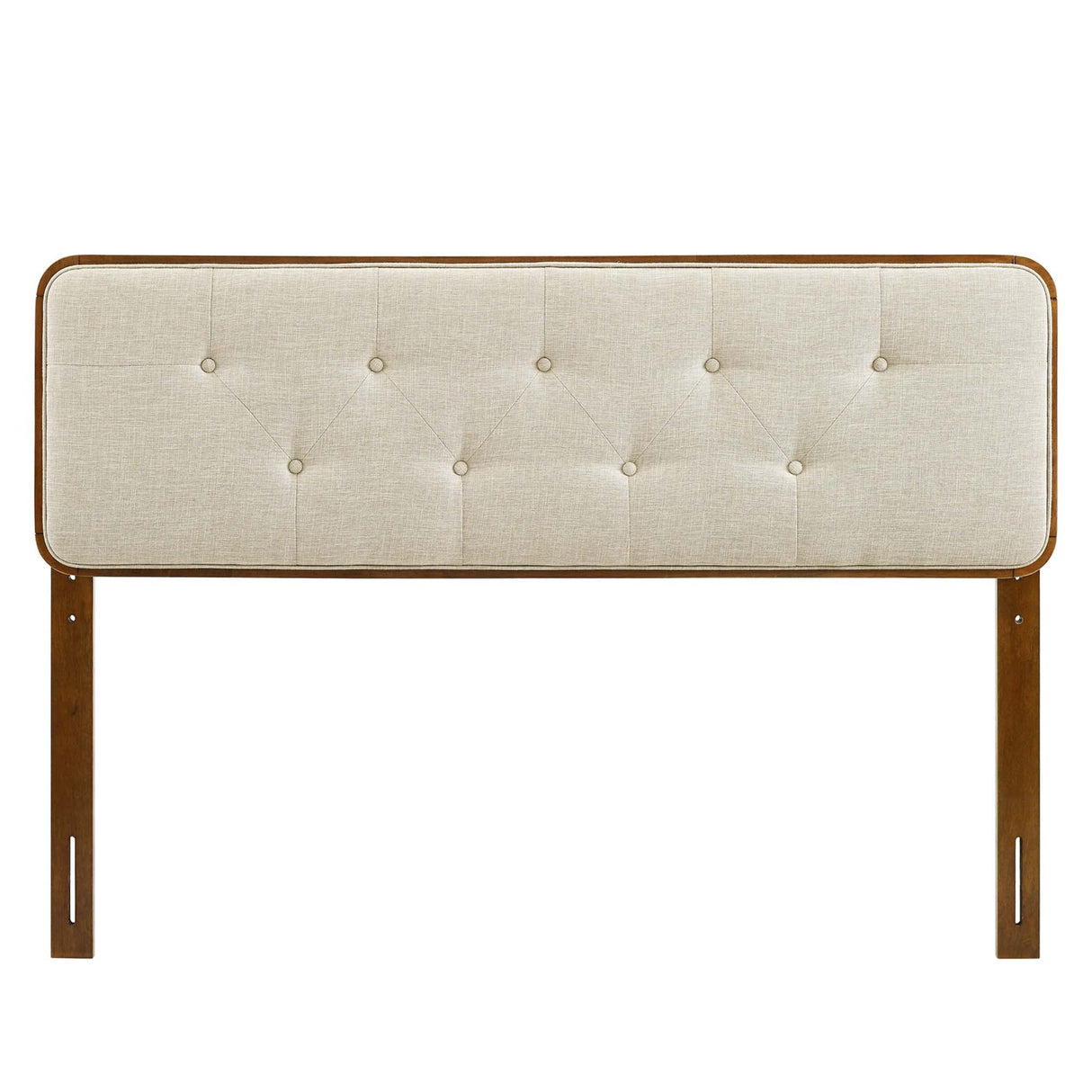Collins Tufted Fabric and Wood King Headboard by Modway