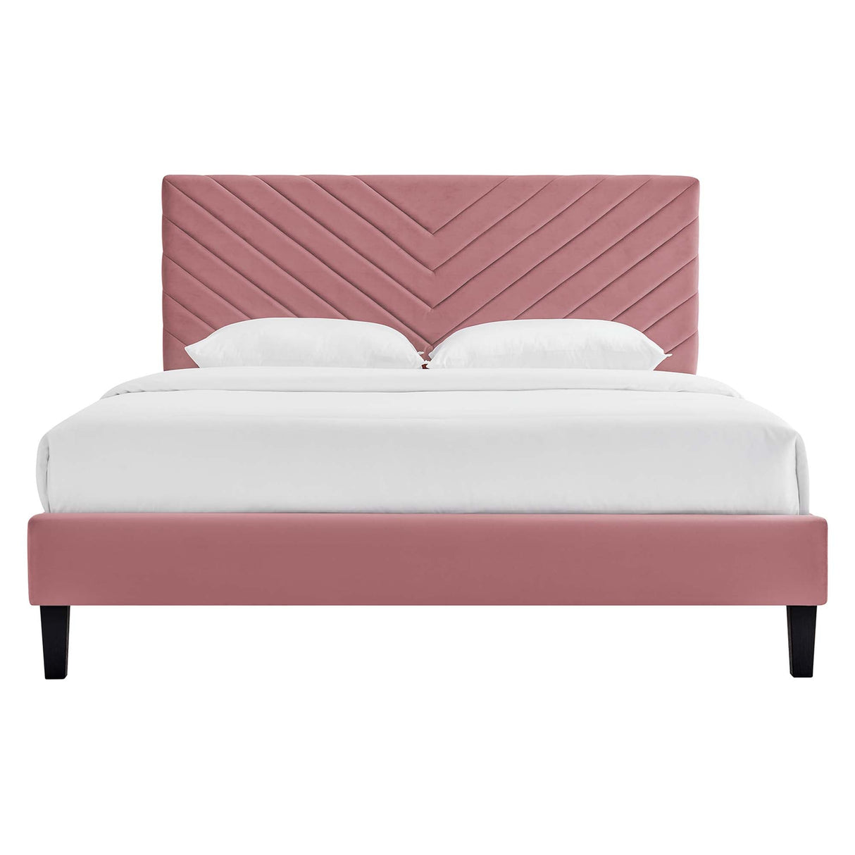 Roxanne Performance Velvet Queen Platform Bed by Modway