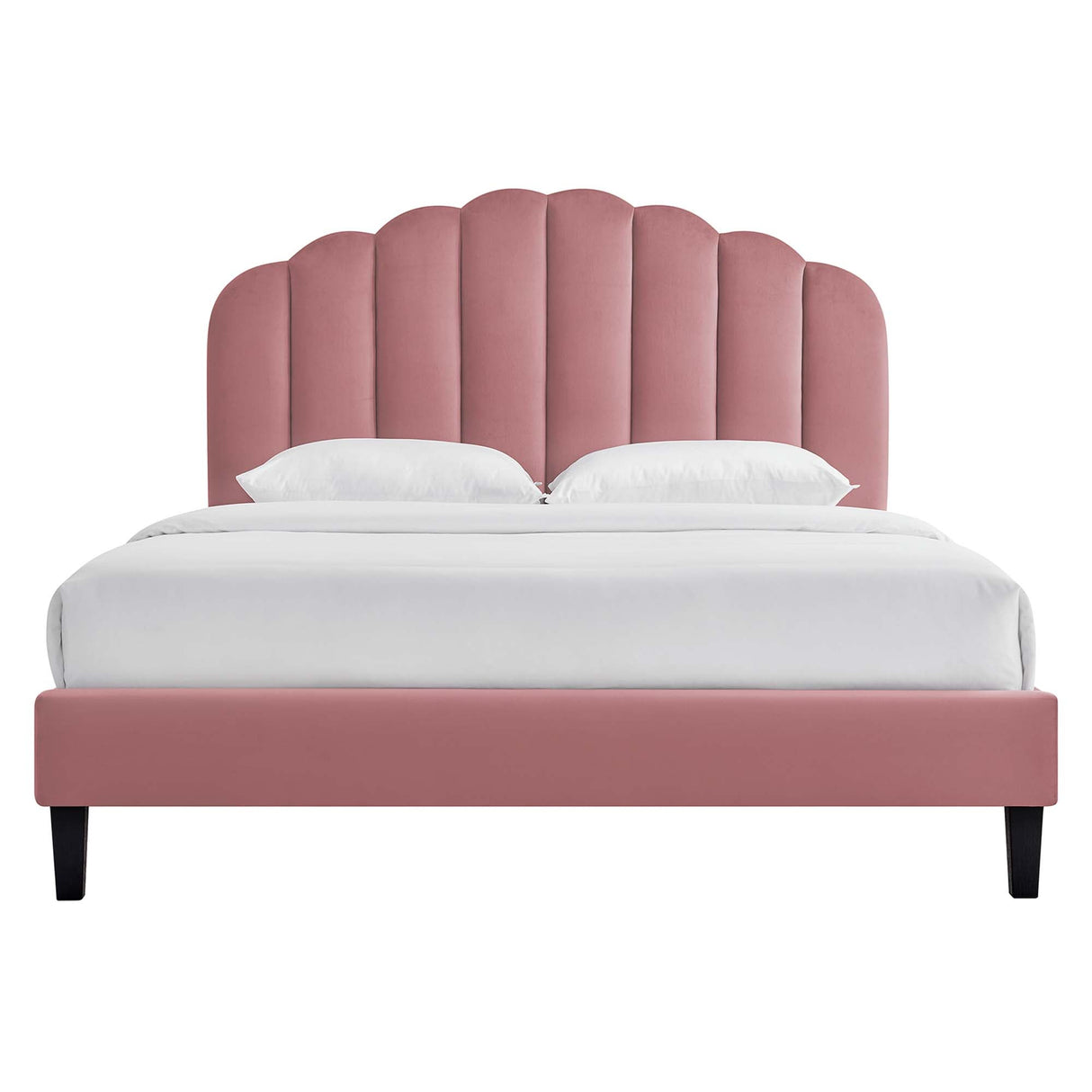 Daisy Performance Velvet Queen Platform Bed by Modway