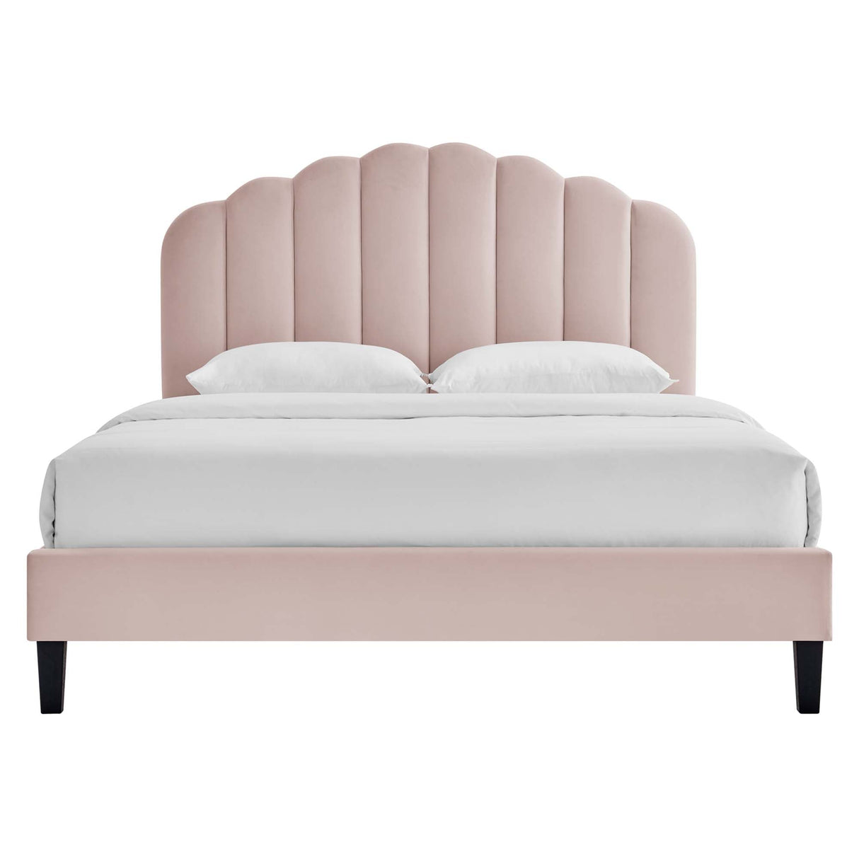 Daisy Performance Velvet Queen Platform Bed by Modway