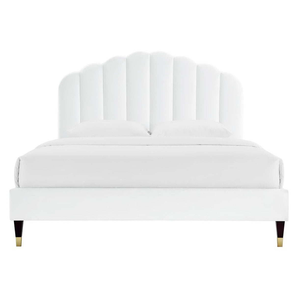 Daisy Performance Velvet Queen Platform Bed by Modway
