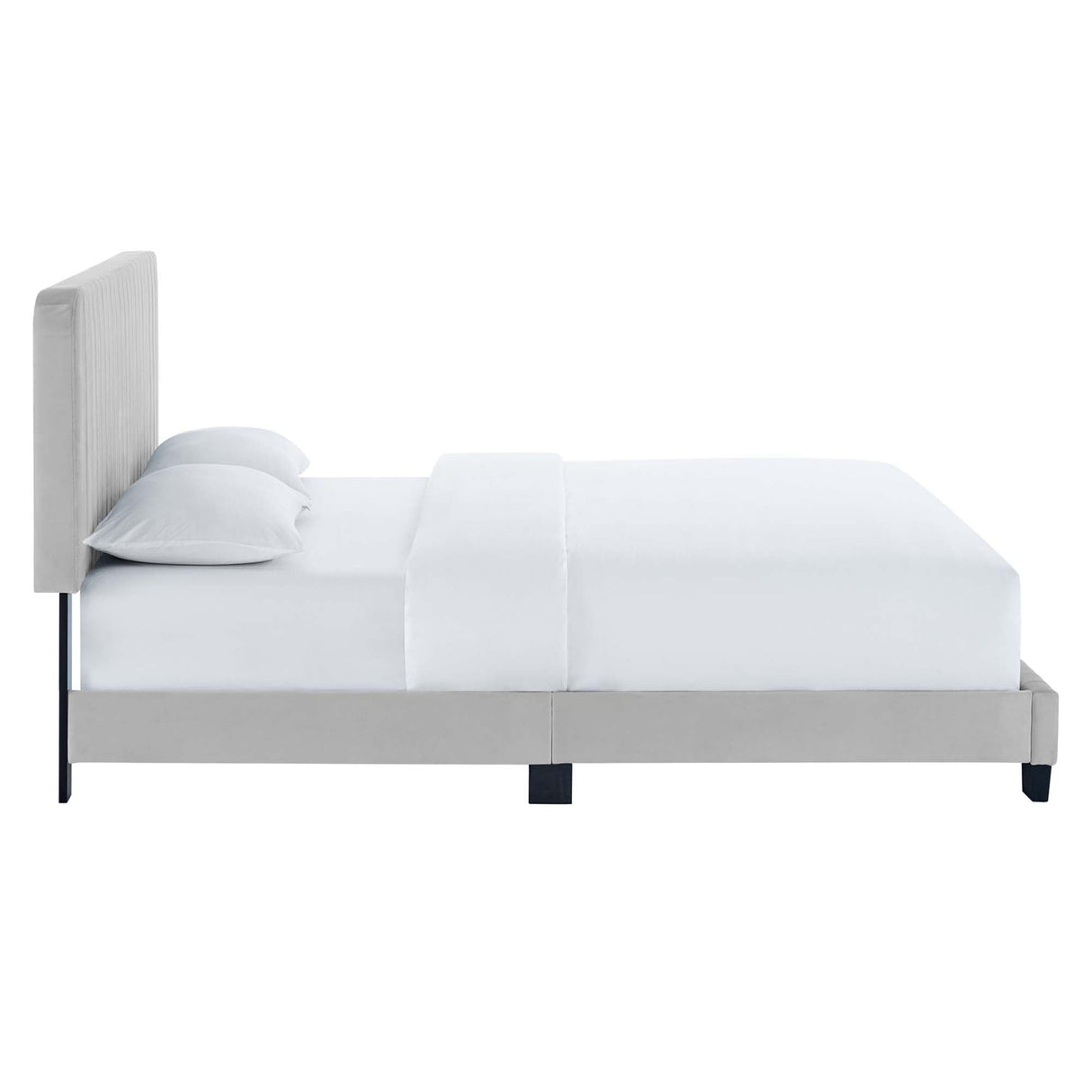 Celine Channel Tufted Performance Velvet Queen Platform Bed by Modway
