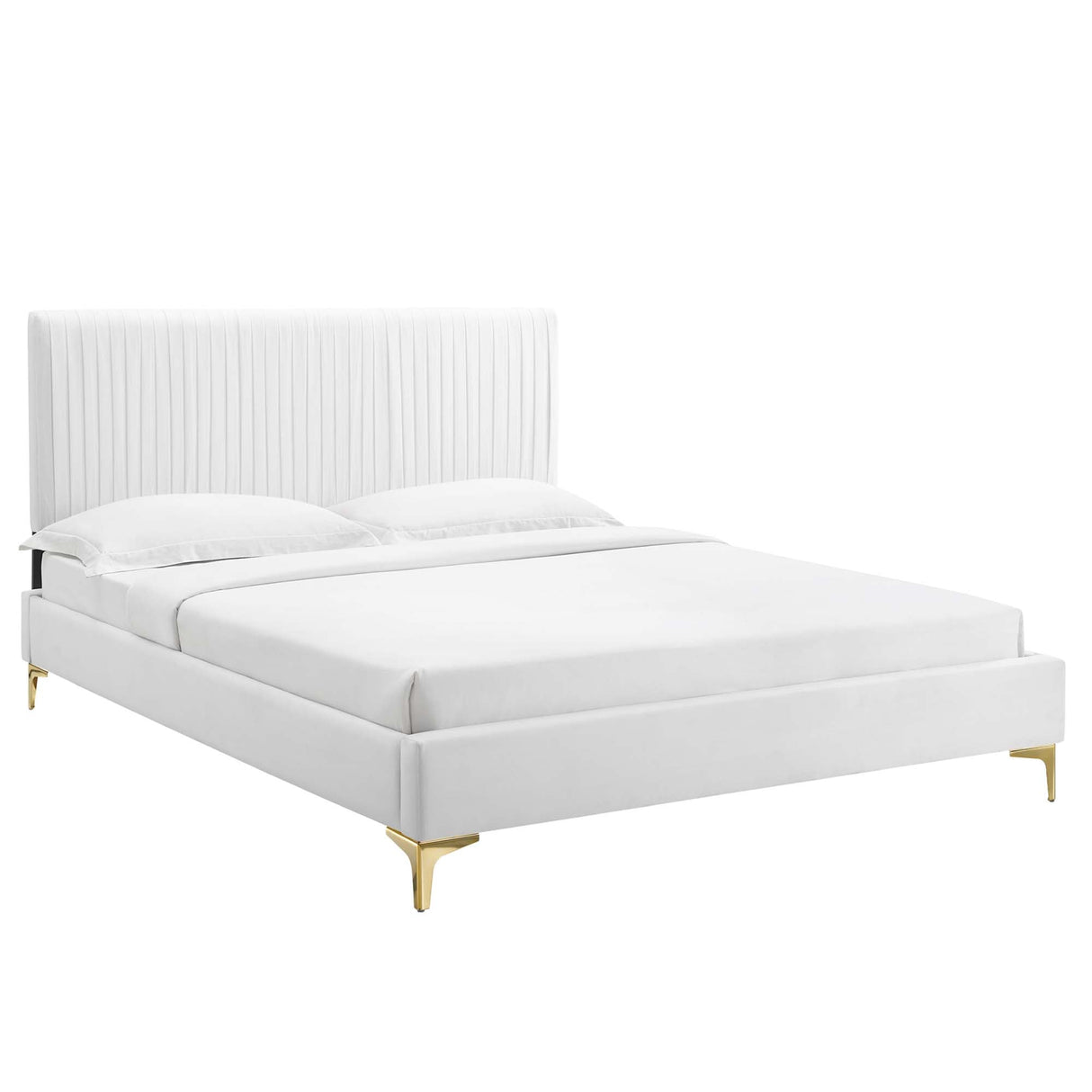 Peyton Performance Velvet Queen Platform Bed by Modway