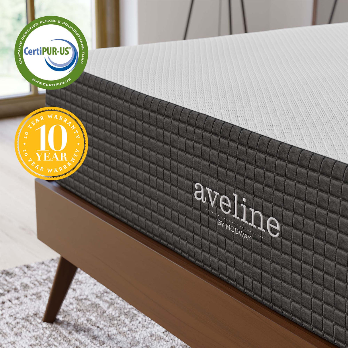Aveline 12" Memory Foam Queen Mattress by Modway