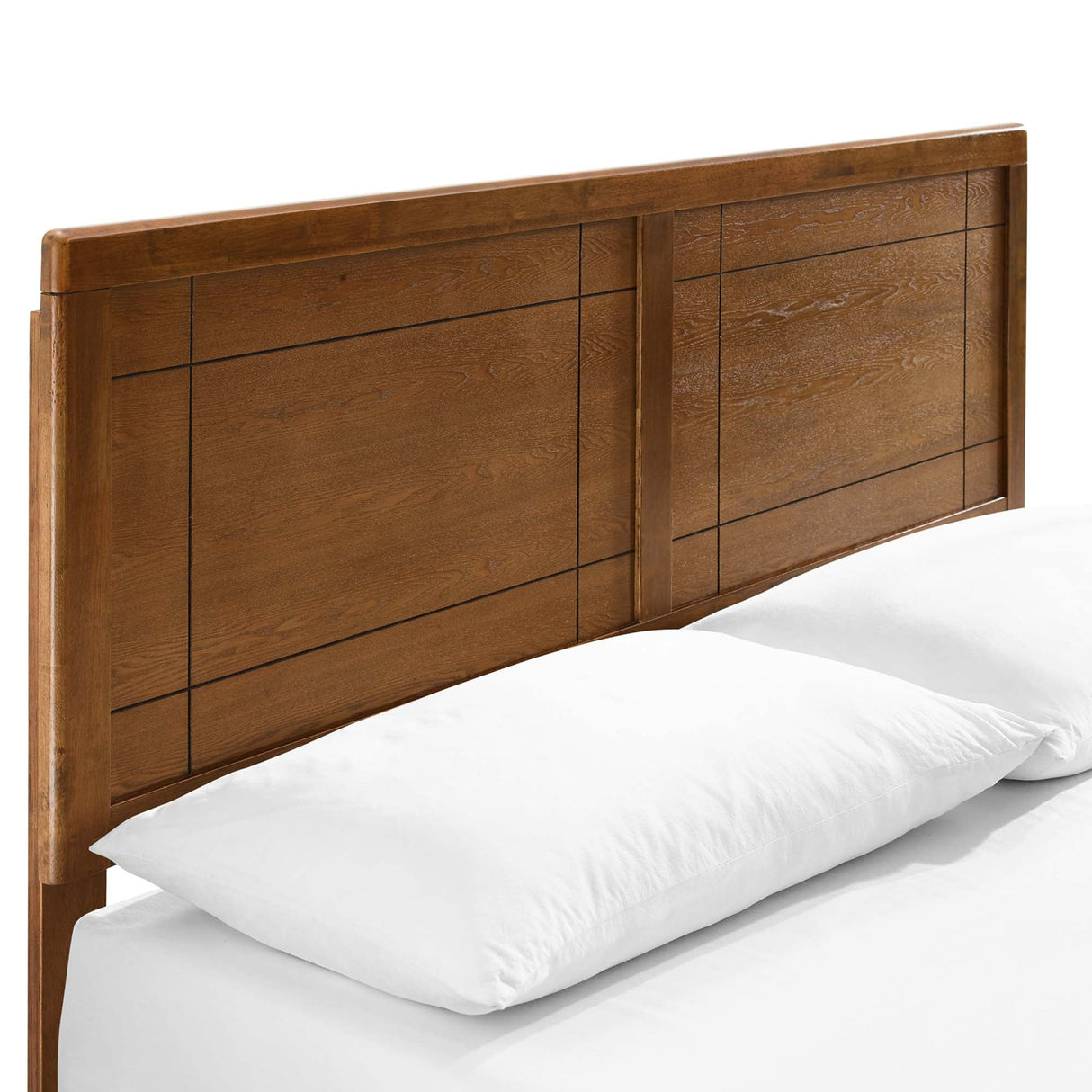 Marlee Wood King Platform Bed with Angular Frame by Modway