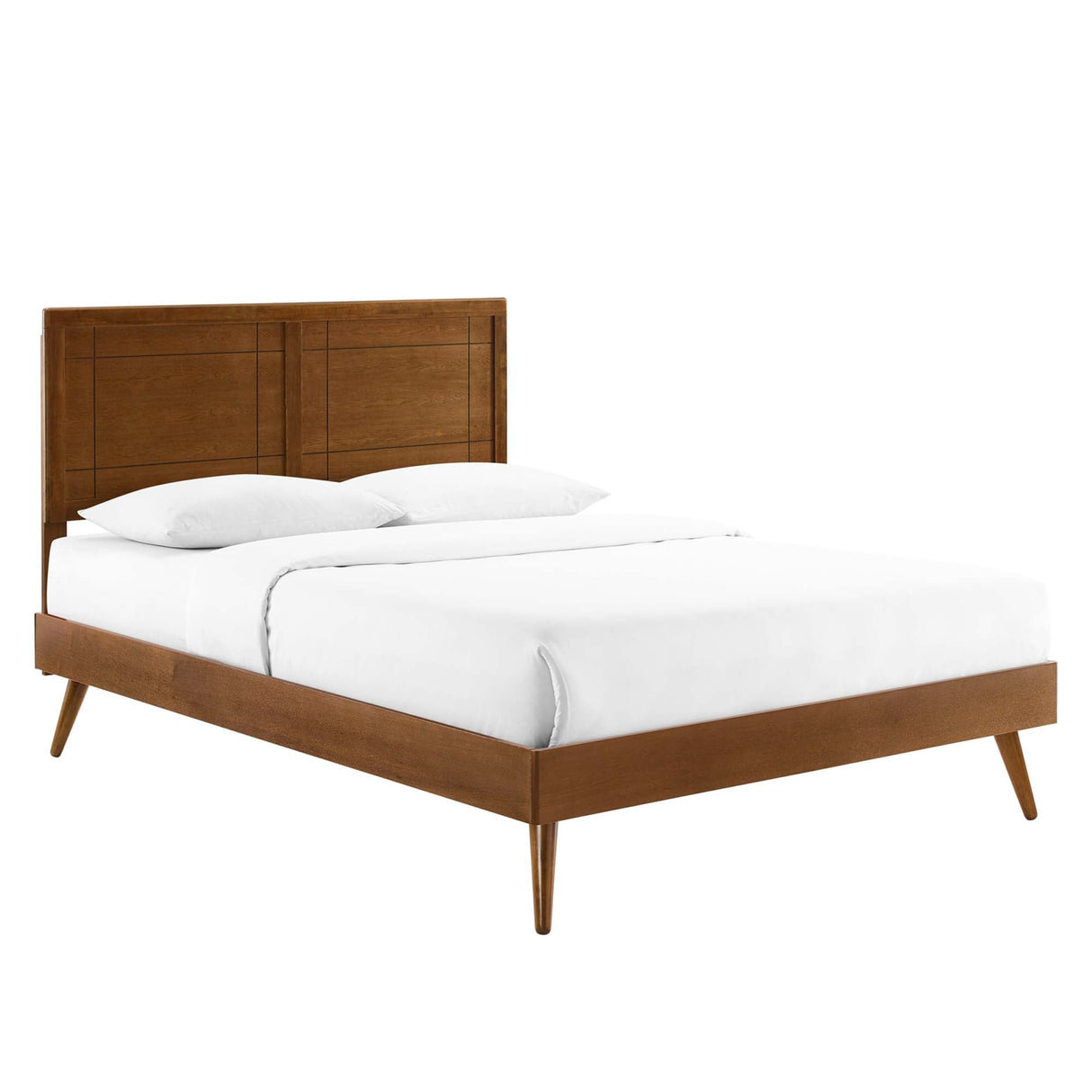 Marlee Wood King Platform Bed with Splayed Legs by Modway