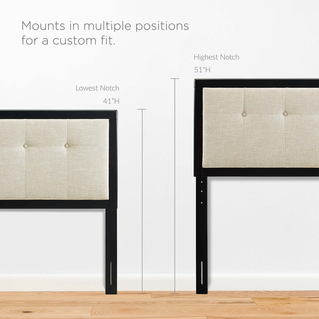 Willow Wood King Platform Bed With Splayed Legs by Modway