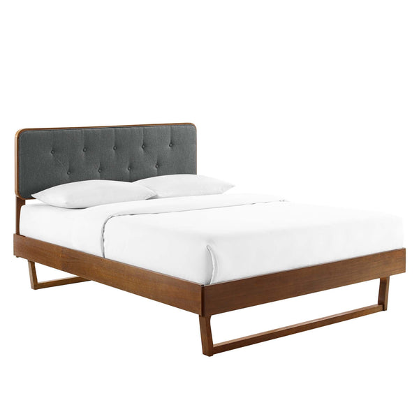 Bridgette Wood Full Platform Bed with Angular Frame by Modway