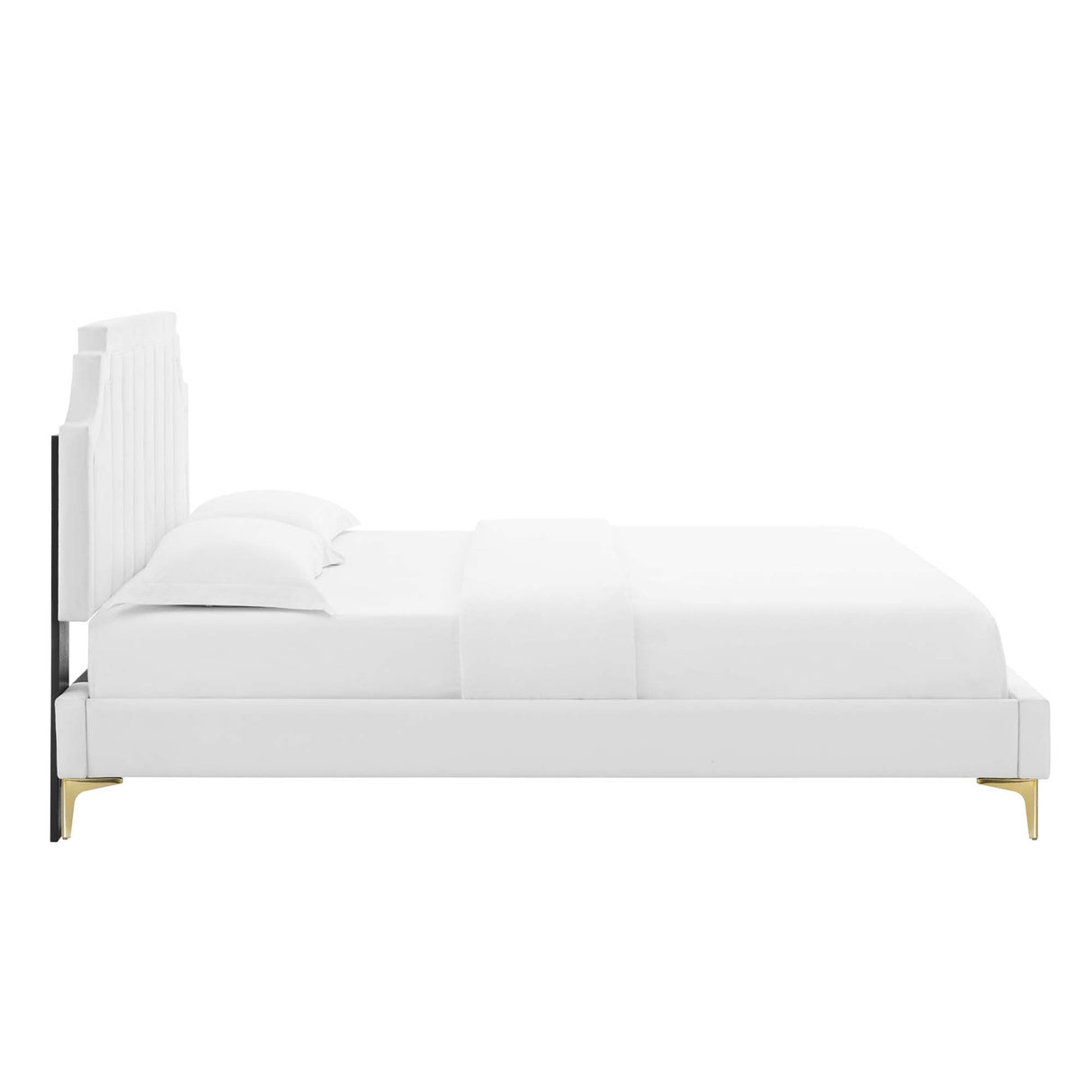 Sienna Performance Velvet Queen Platform Bed by Modway