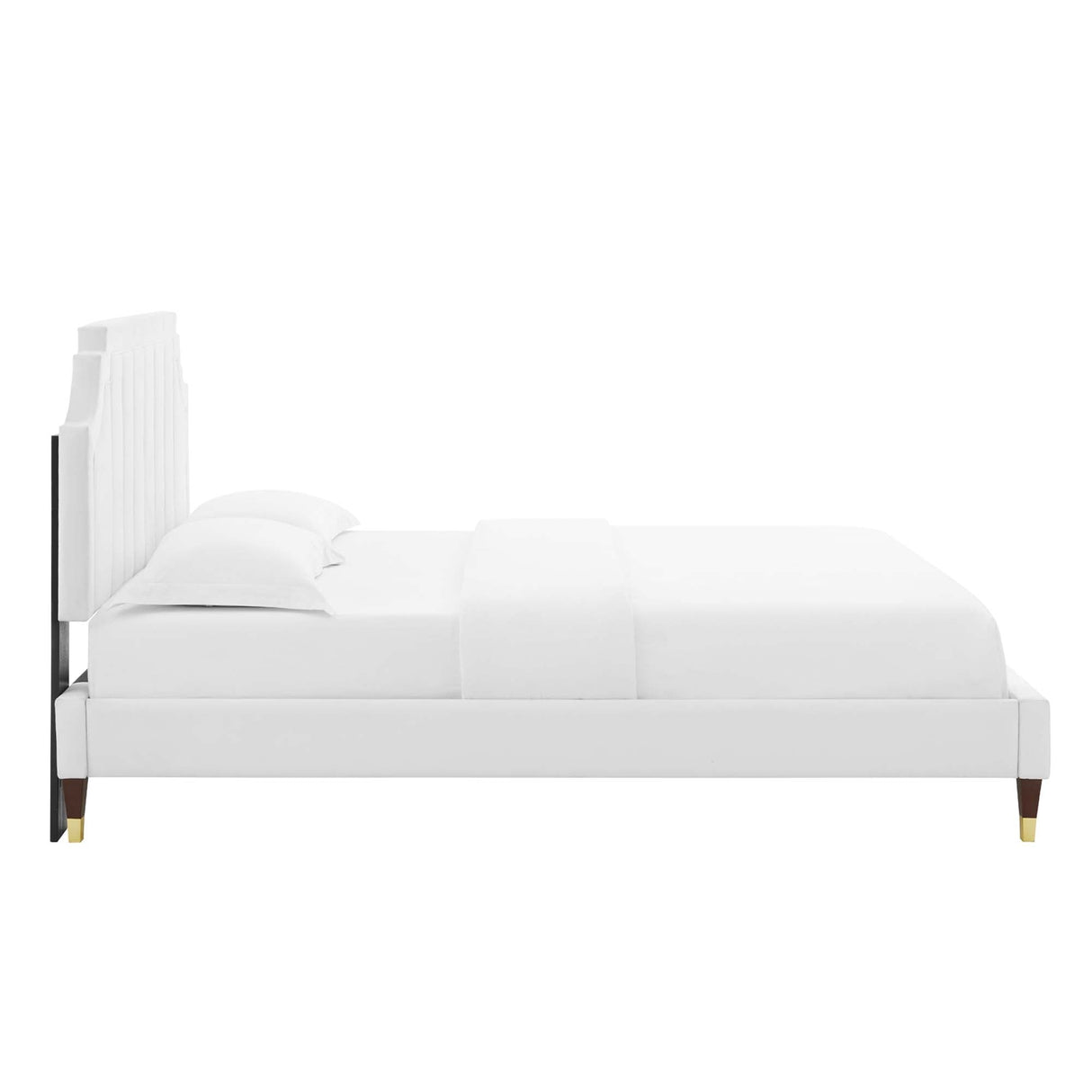 Sienna Performance Velvet Queen Platform Bed by Modway