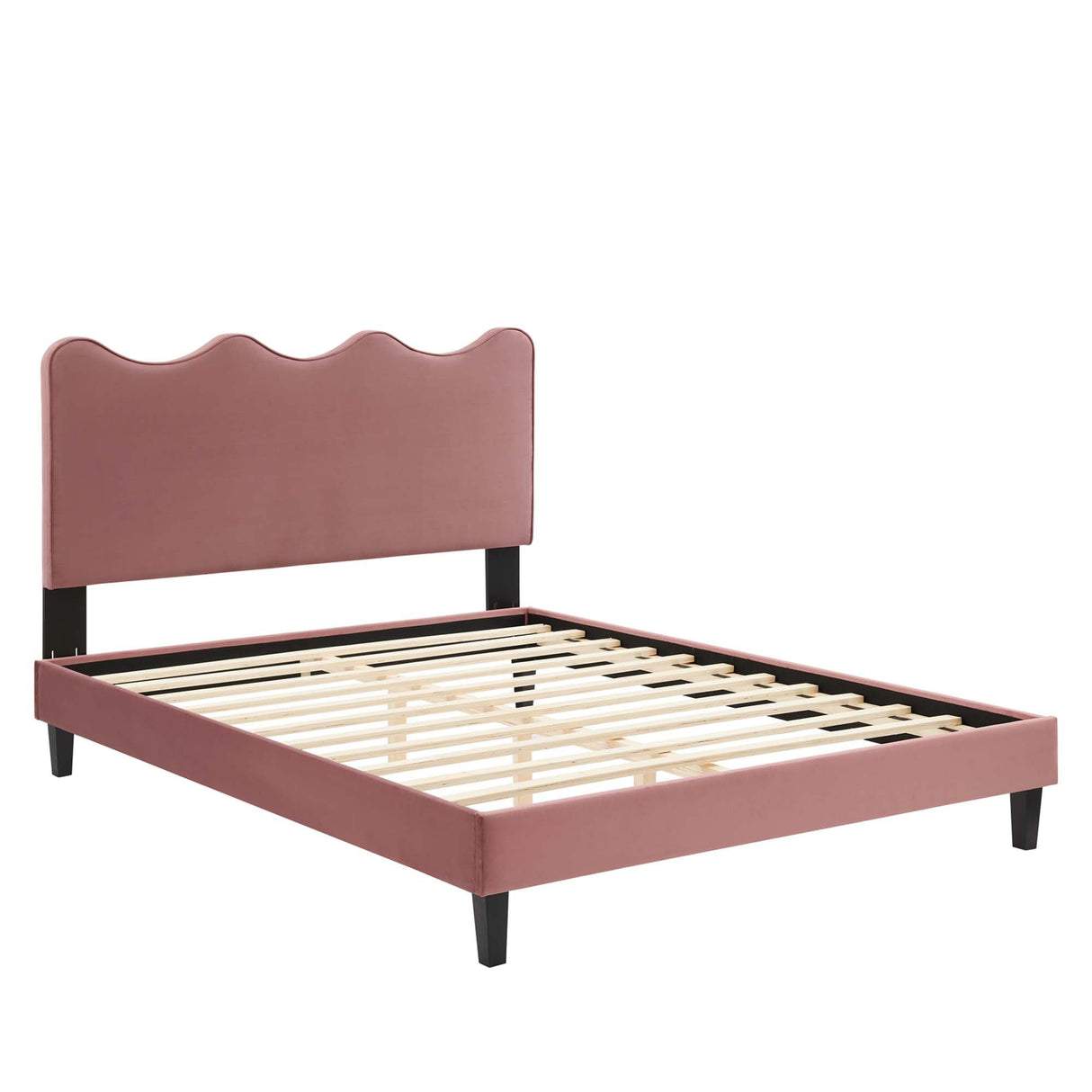 Current Performance Velvet Queen Platform Bed by Modway