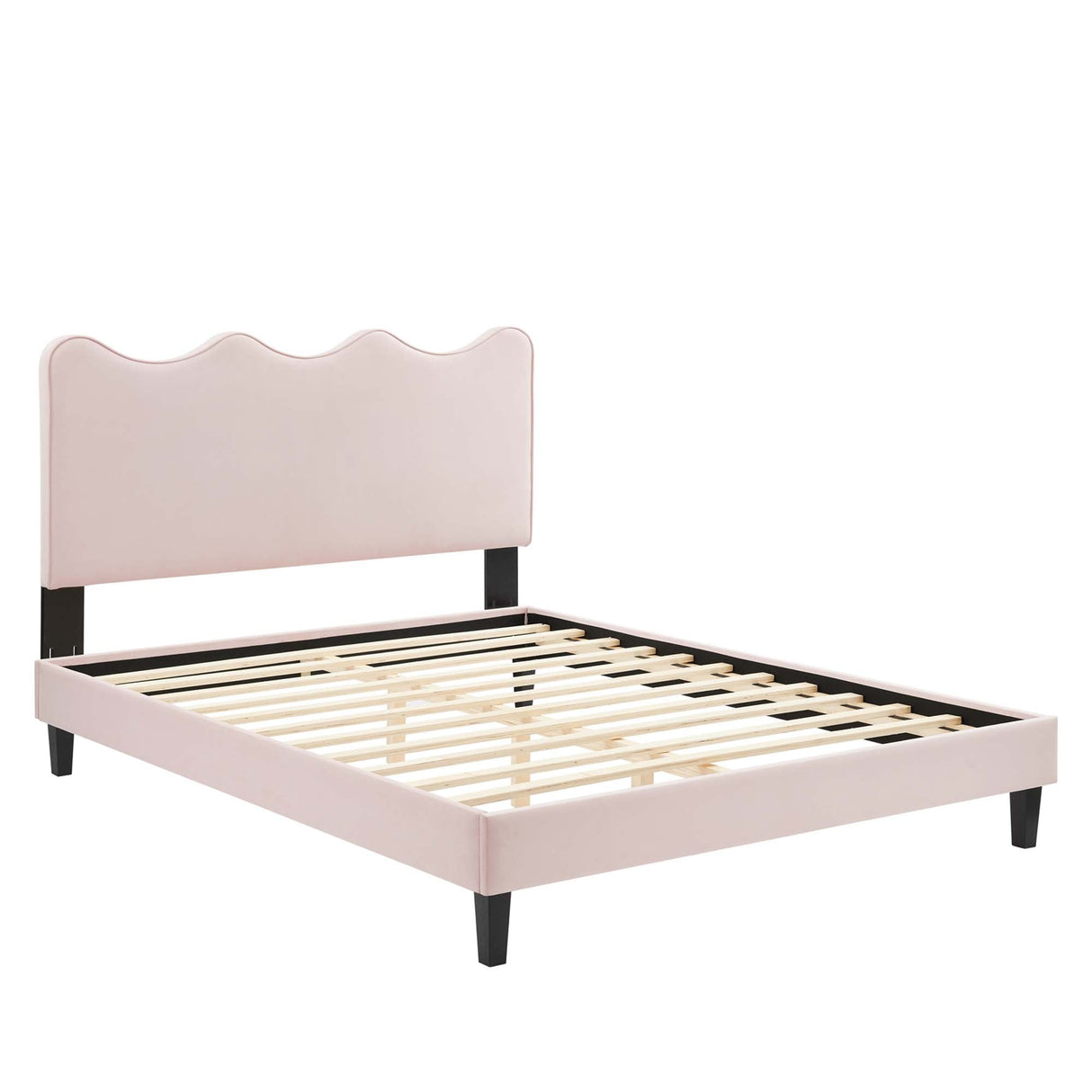 Current Performance Velvet Queen Platform Bed by Modway