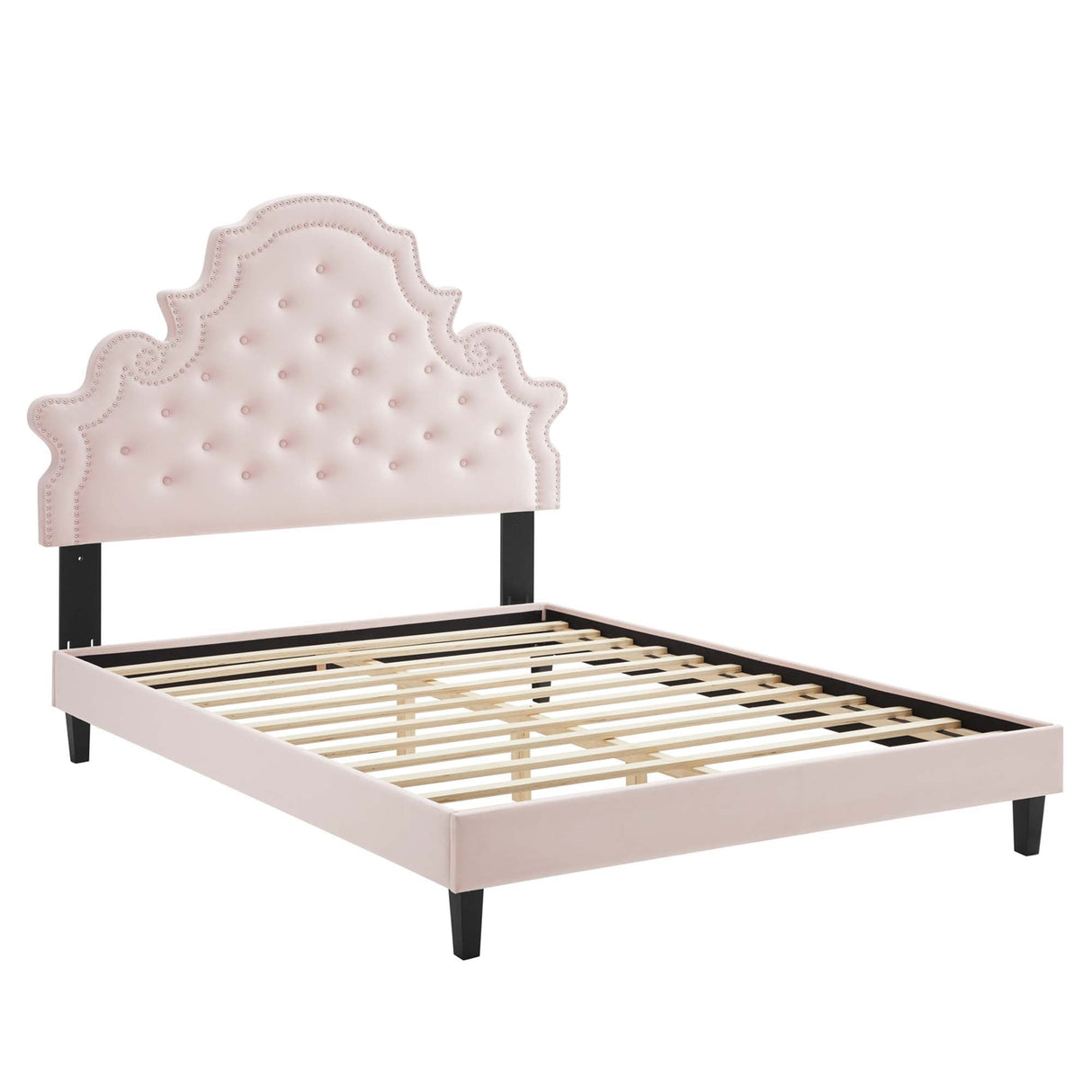 Gwyneth Tufted Performance Velvet Queen Platform Bed by Modway