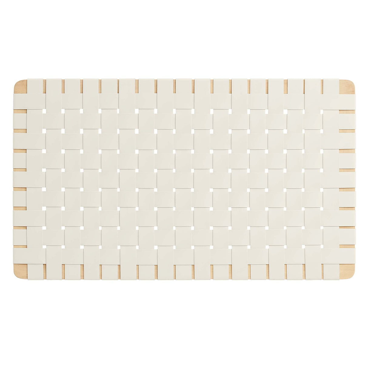 Sparta Weave Wall-Mount Vegan Leather Twin Headboard by Modway