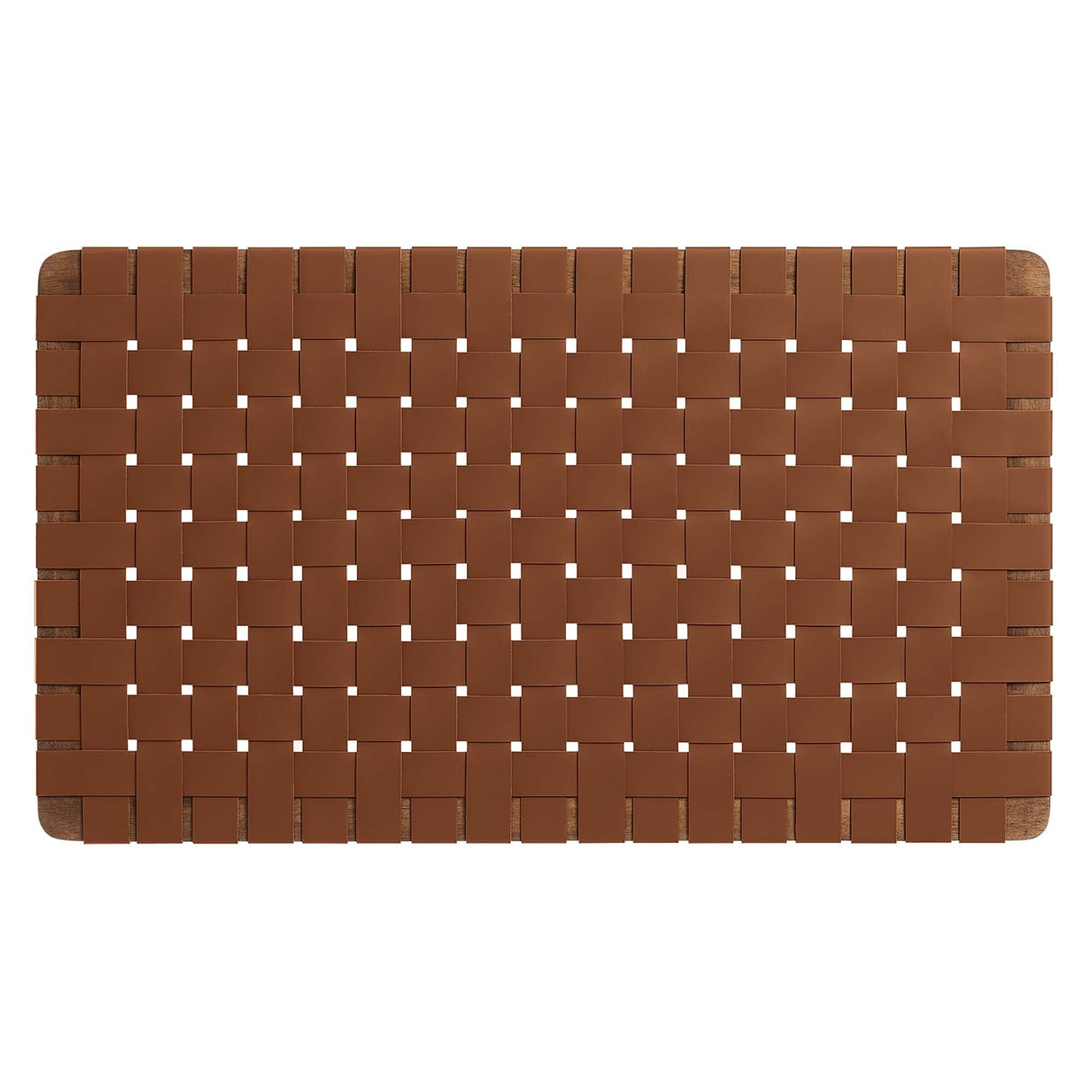 Sparta Weave Wall-Mount Vegan Leather Twin Headboard by Modway