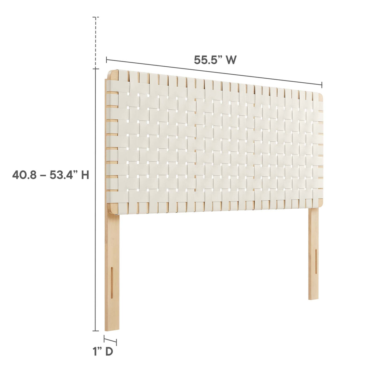 Sparta Weave Vegan Leather Full Headboard by Modway