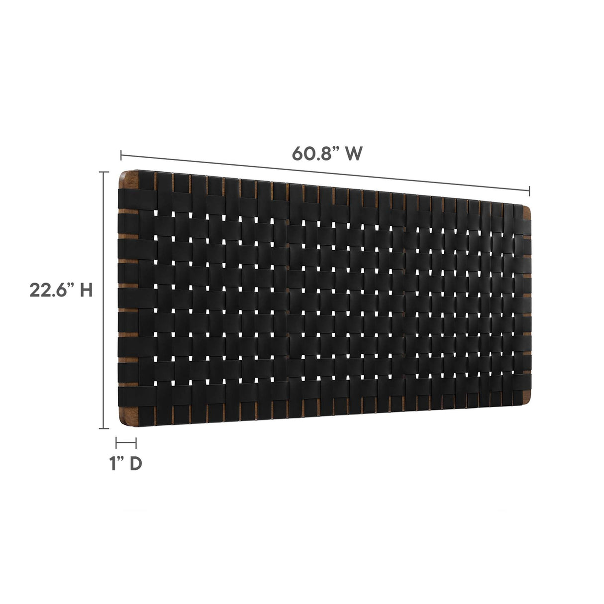 Sparta Vegan Leather Weave Queen Headboard by Modway