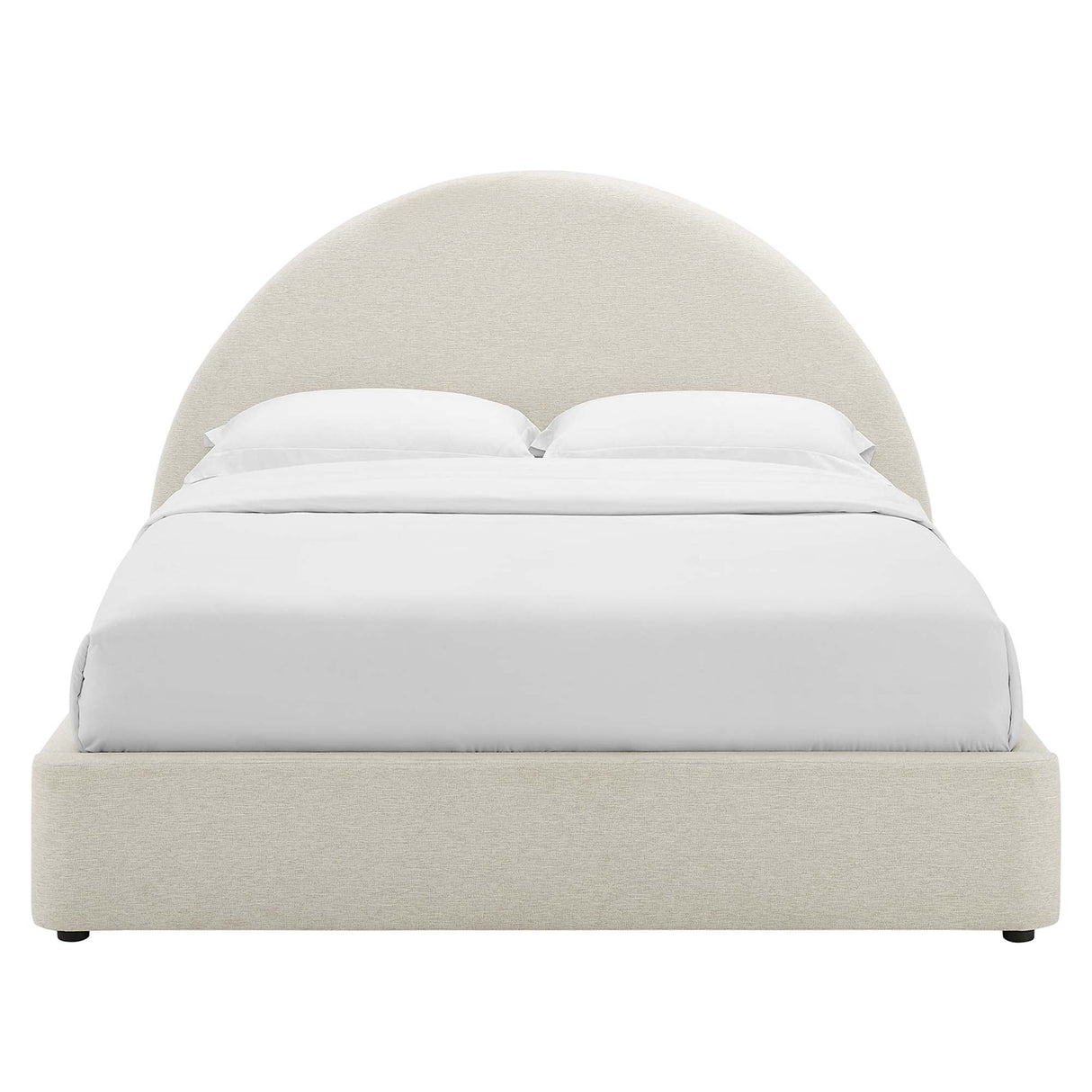 Resort Upholstered Fabric Arched Round Full Platform Bed by Modway