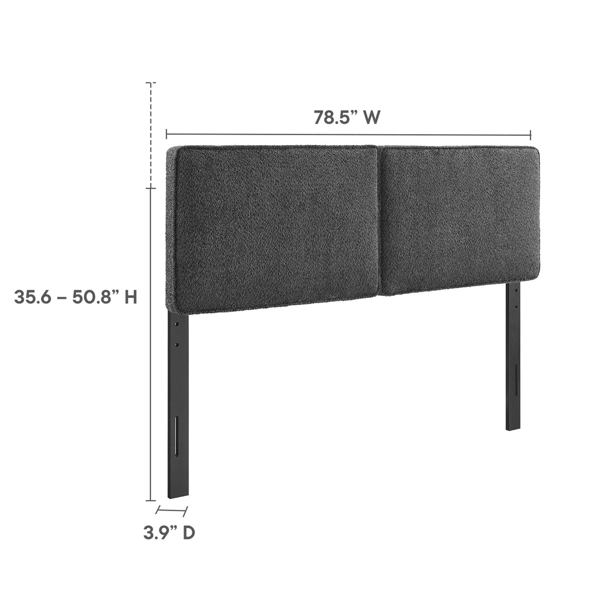 Lindee Boucle Fabric King Headboard by Modway