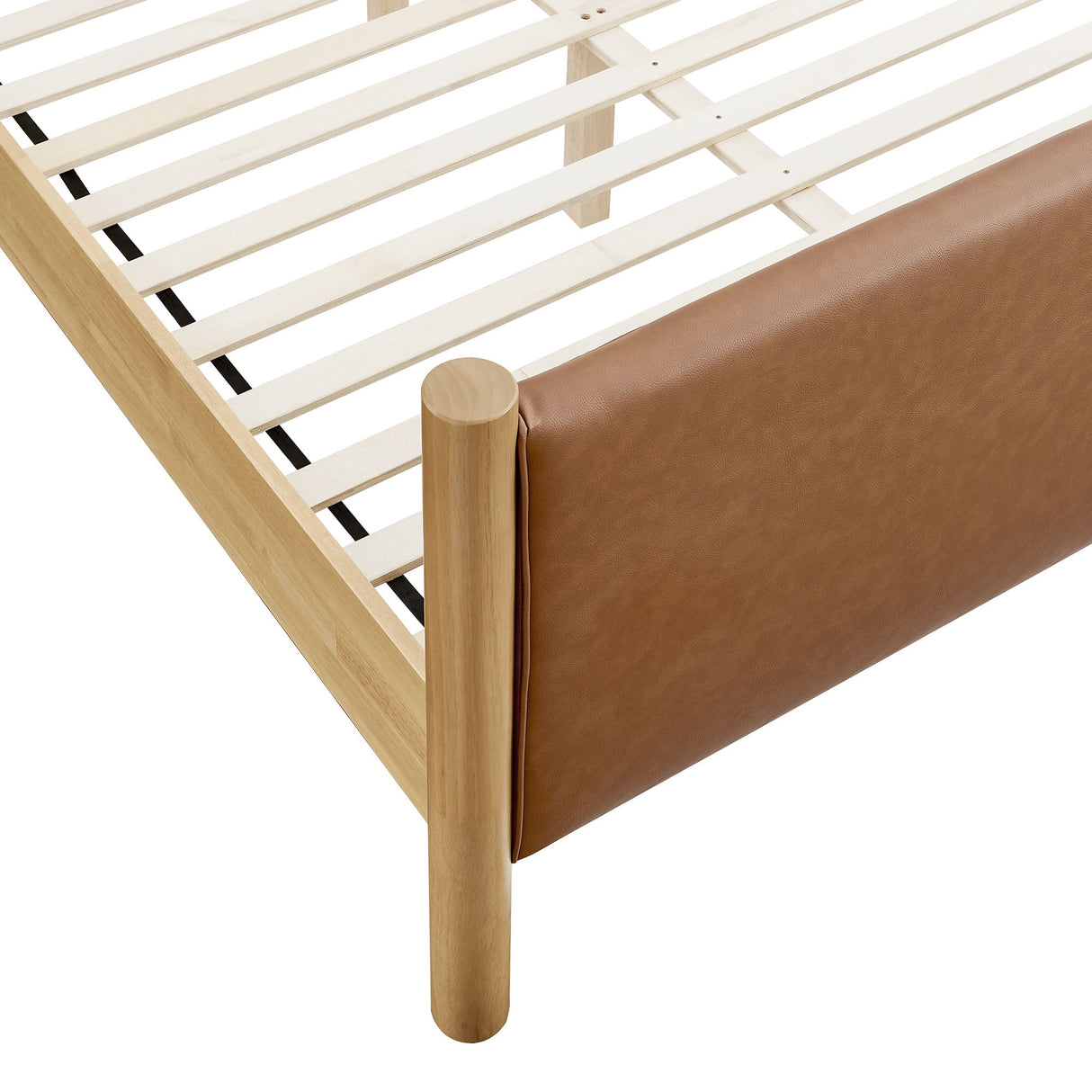 Maven Full Size Vegan Leather Upholstered Platform Bed by Modway