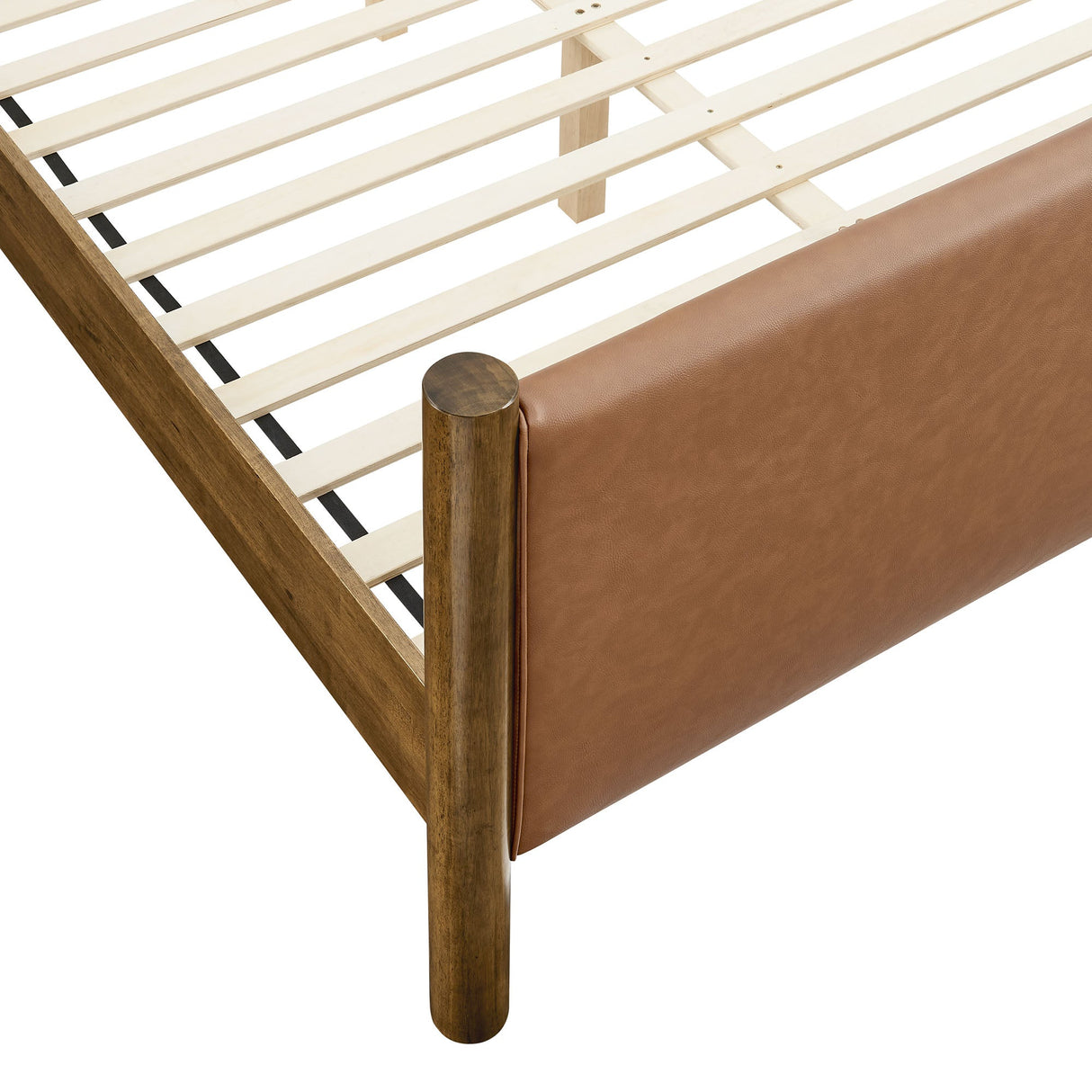 Maven Full Size Vegan Leather Upholstered Platform Bed by Modway