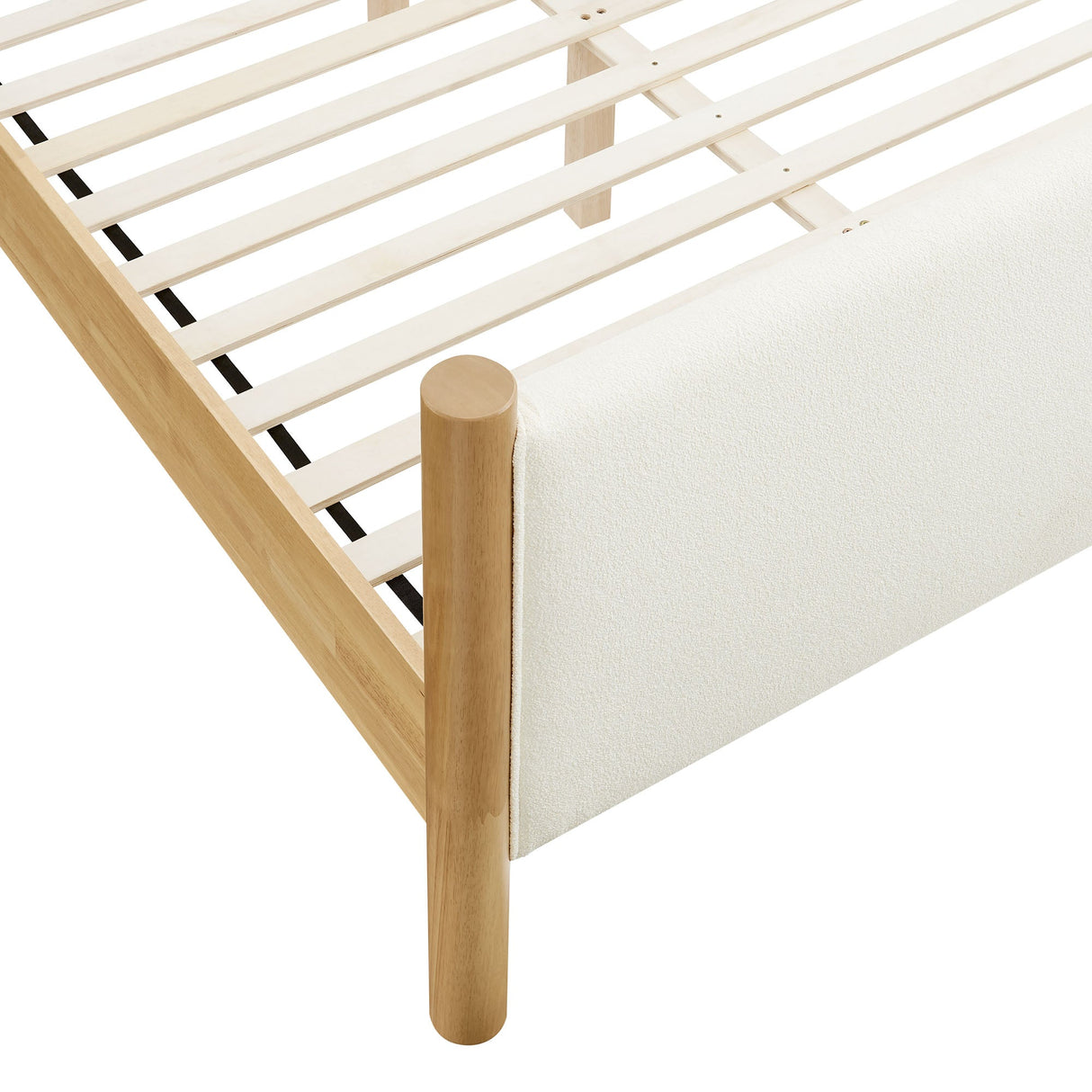 Maven King Size Boucle Upholstered Platform Bed by Modway